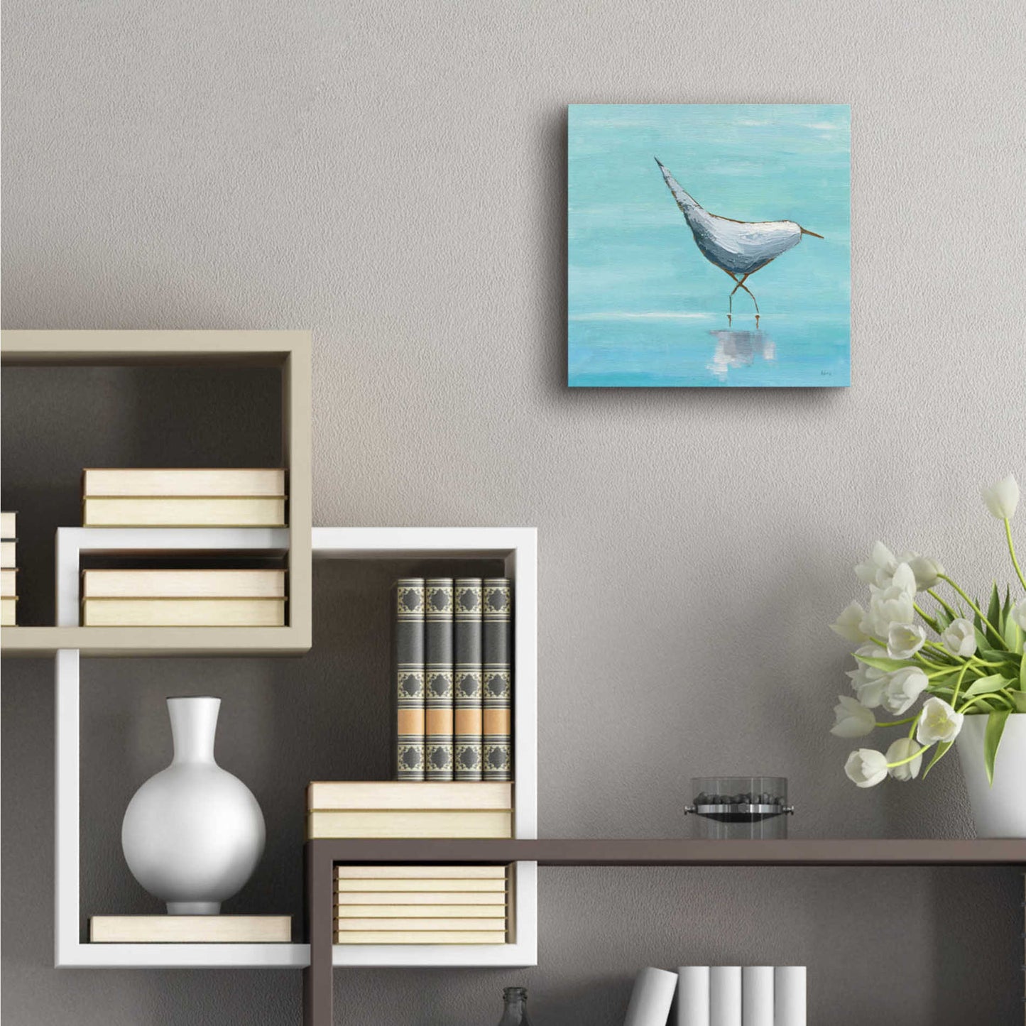 Epic Art 'Egret I' by Phyllis Adams, Acrylic Glass Wall Art,12x12