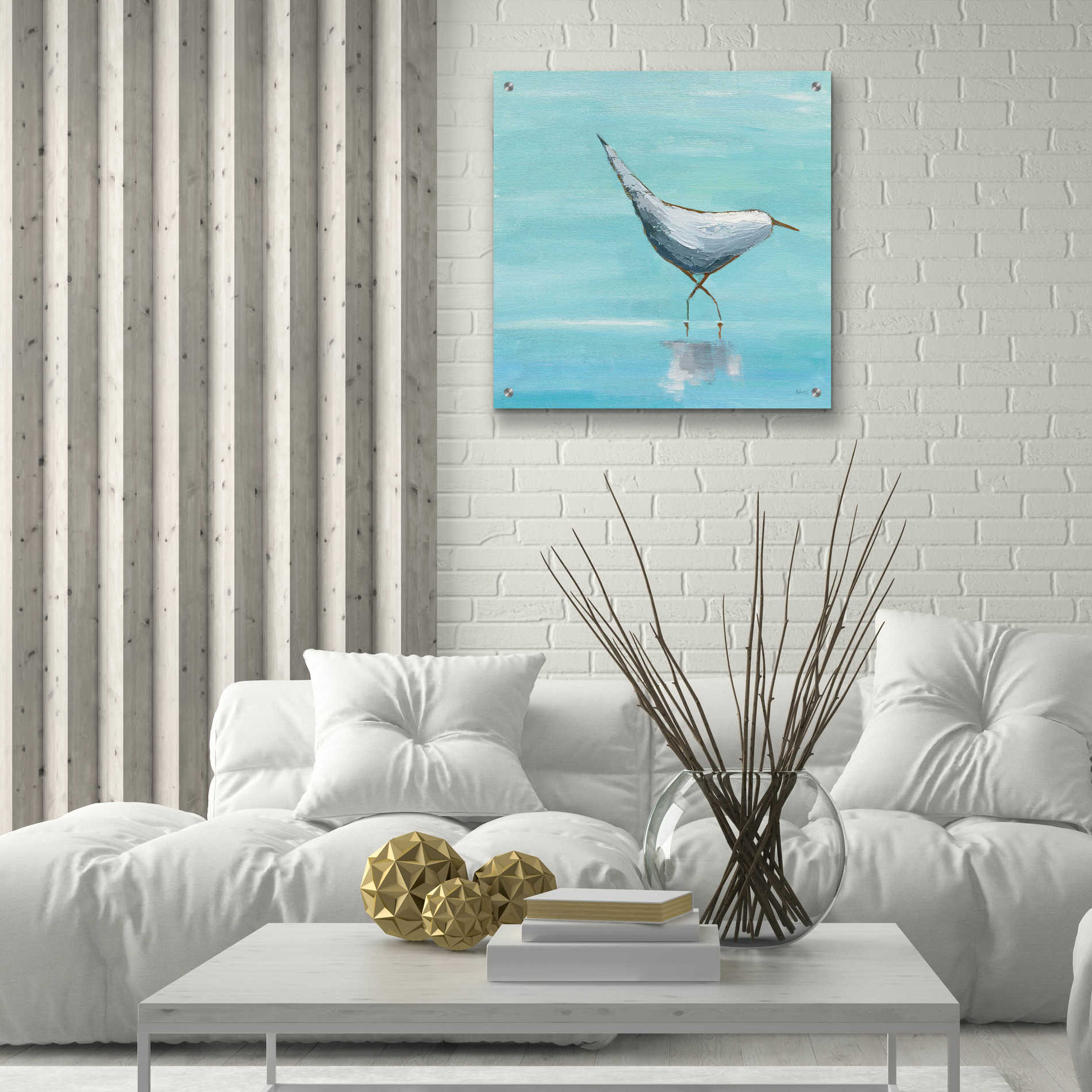 Epic Art 'Egret I' by Phyllis Adams, Acrylic Glass Wall Art,24x24