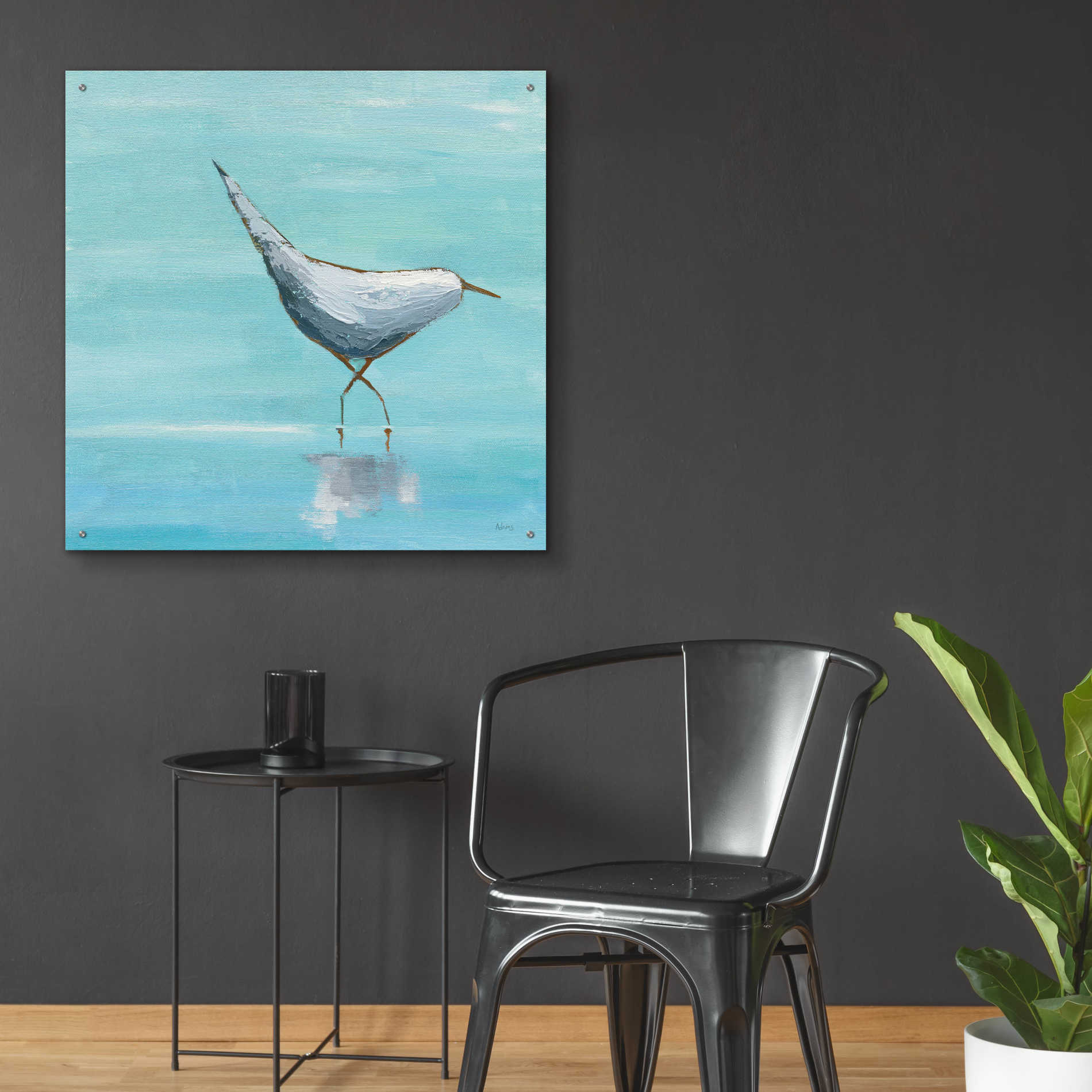 Epic Art 'Egret I' by Phyllis Adams, Acrylic Glass Wall Art,36x36