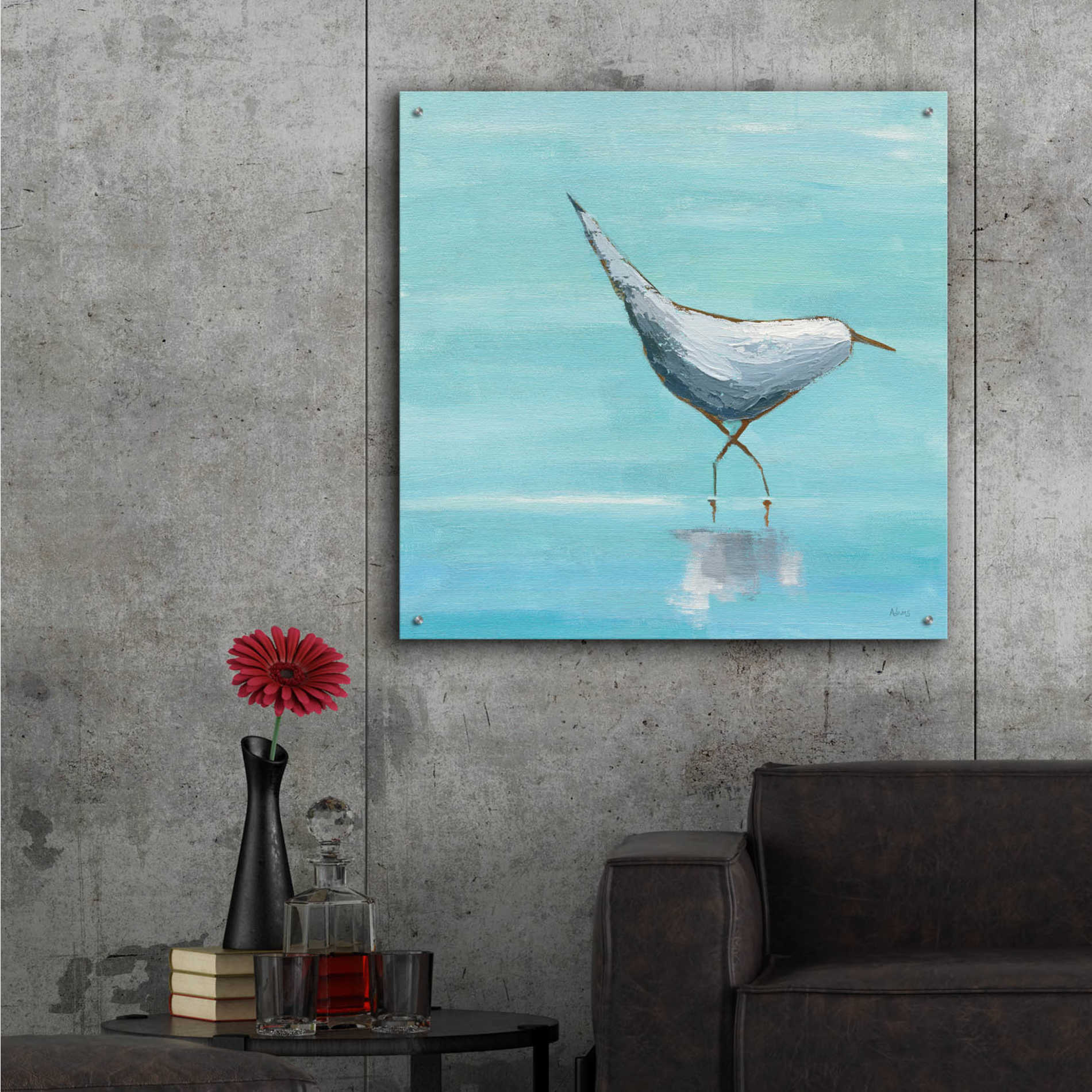 Epic Art 'Egret I' by Phyllis Adams, Acrylic Glass Wall Art,36x36