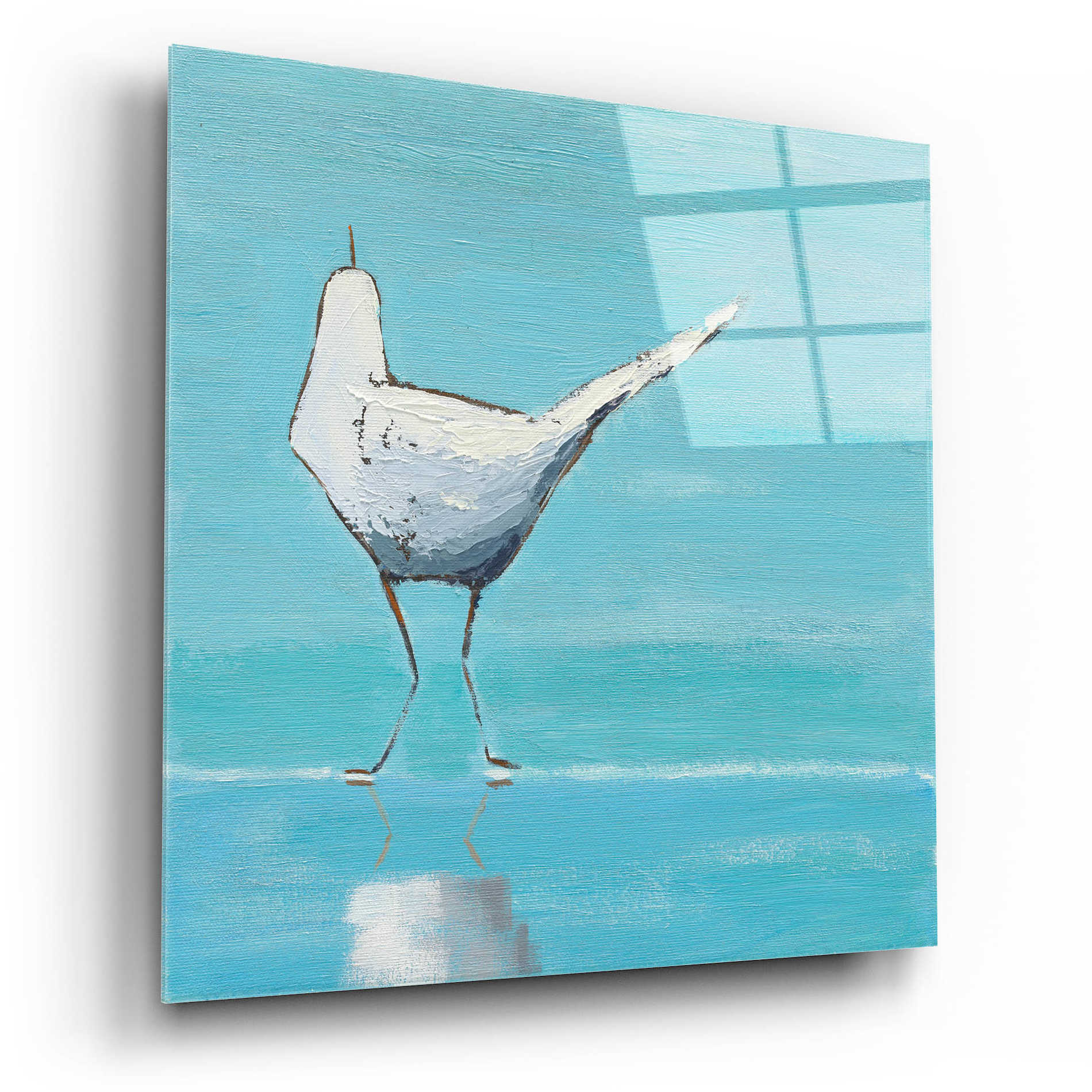 Epic Art 'Egret II' by Phyllis Adams, Acrylic Glass Wall Art,12x12