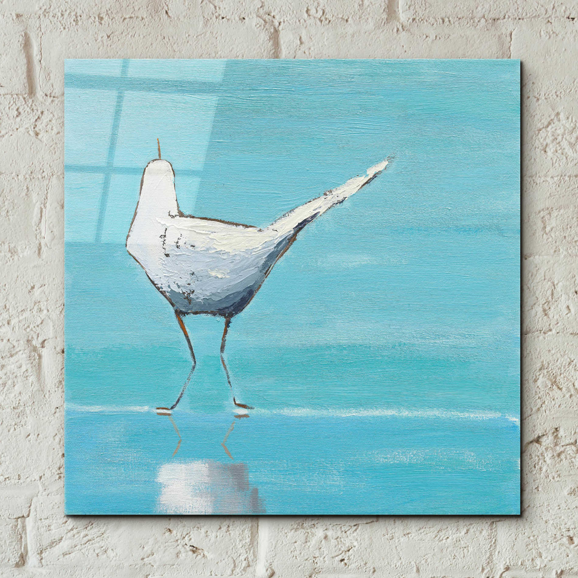 Epic Art 'Egret II' by Phyllis Adams, Acrylic Glass Wall Art,12x12