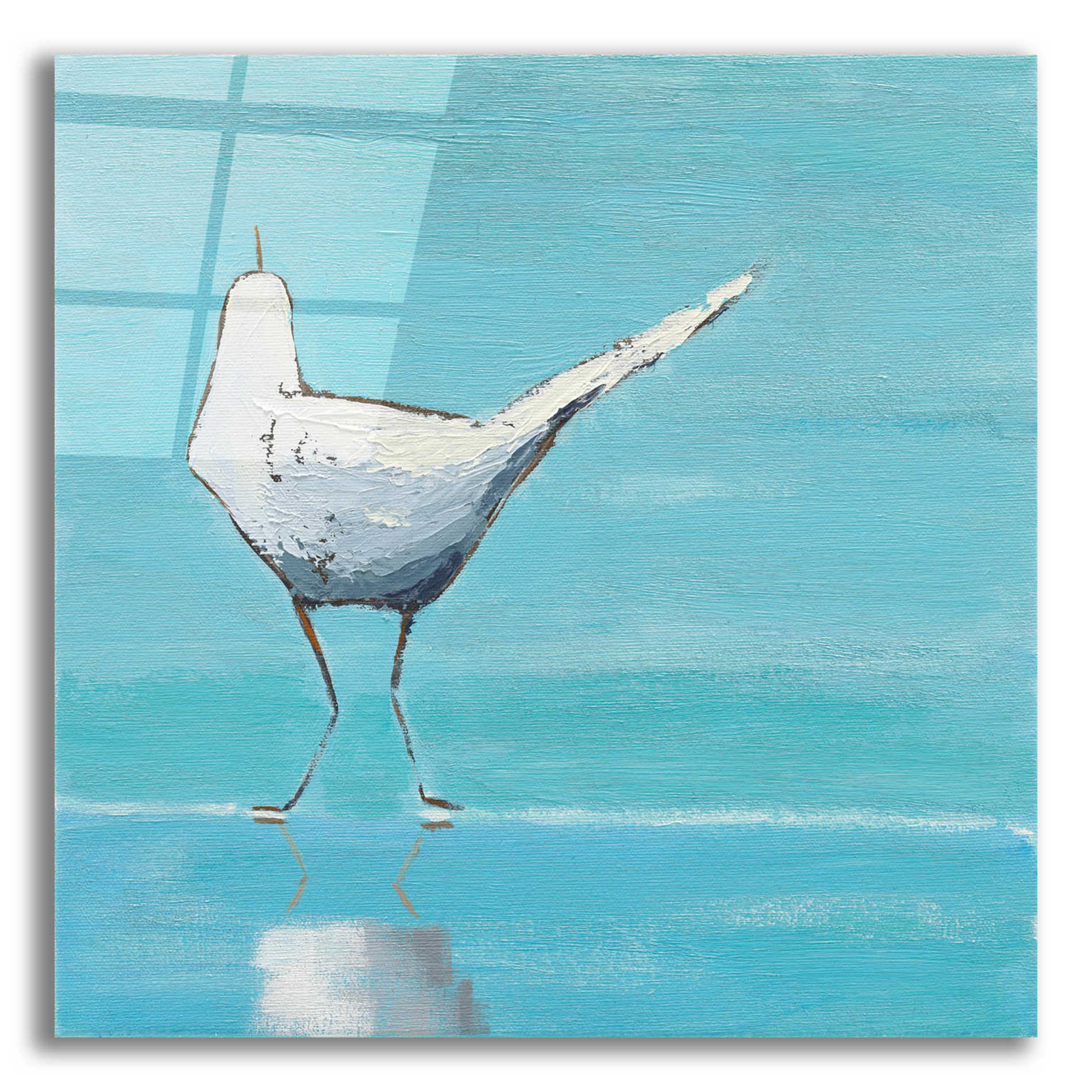 Epic Art 'Egret II' by Phyllis Adams, Acrylic Glass Wall Art,12x12