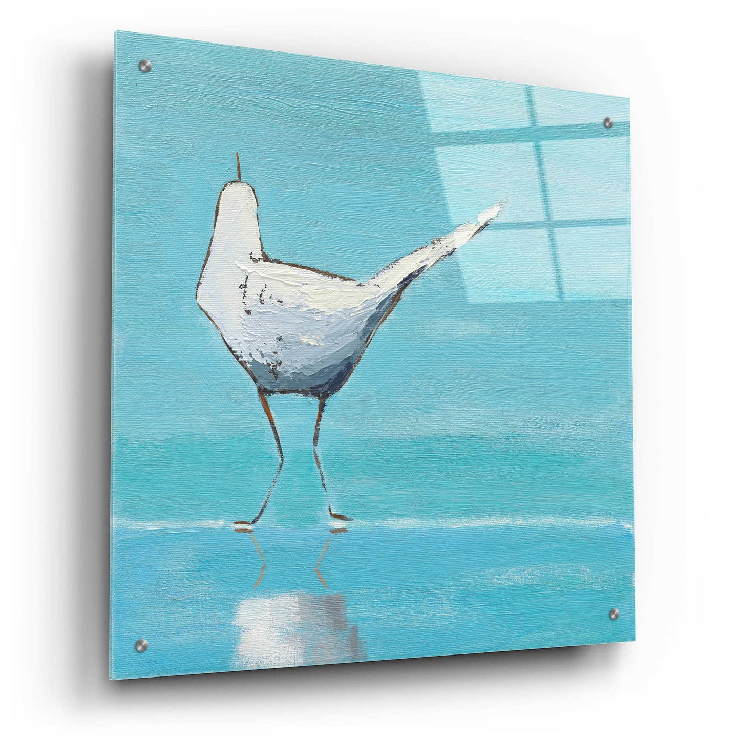 Epic Art 'Egret II' by Phyllis Adams, Acrylic Glass Wall Art,24x24