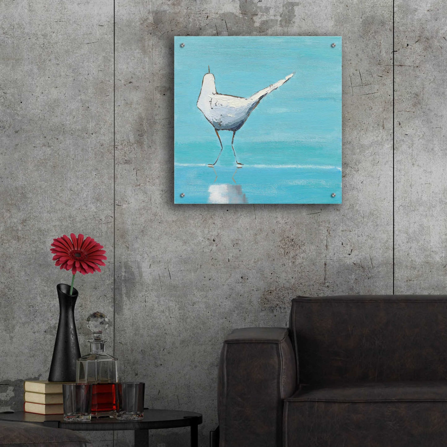 Epic Art 'Egret II' by Phyllis Adams, Acrylic Glass Wall Art,24x24