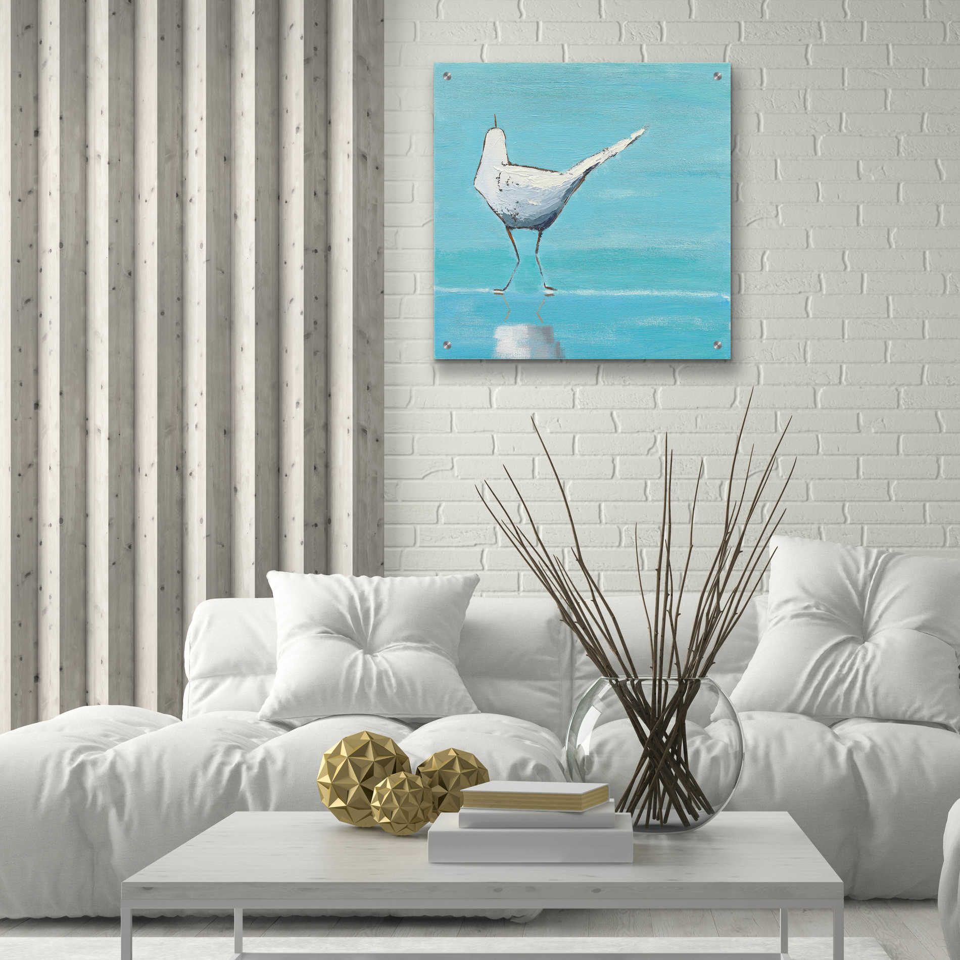 Epic Art 'Egret II' by Phyllis Adams, Acrylic Glass Wall Art,24x24