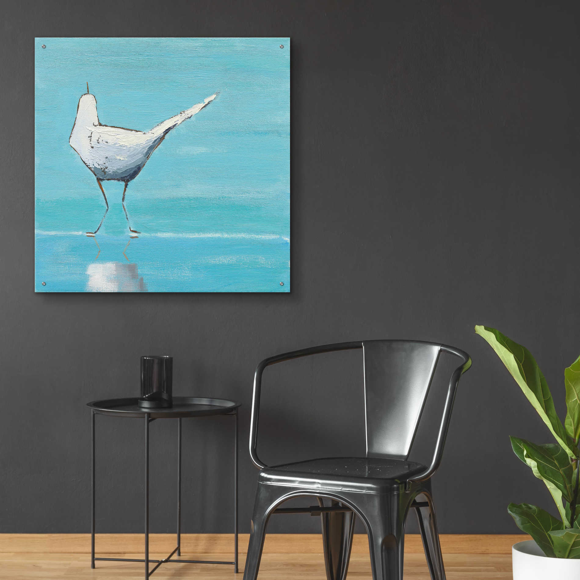 Epic Art 'Egret II' by Phyllis Adams, Acrylic Glass Wall Art,36x36