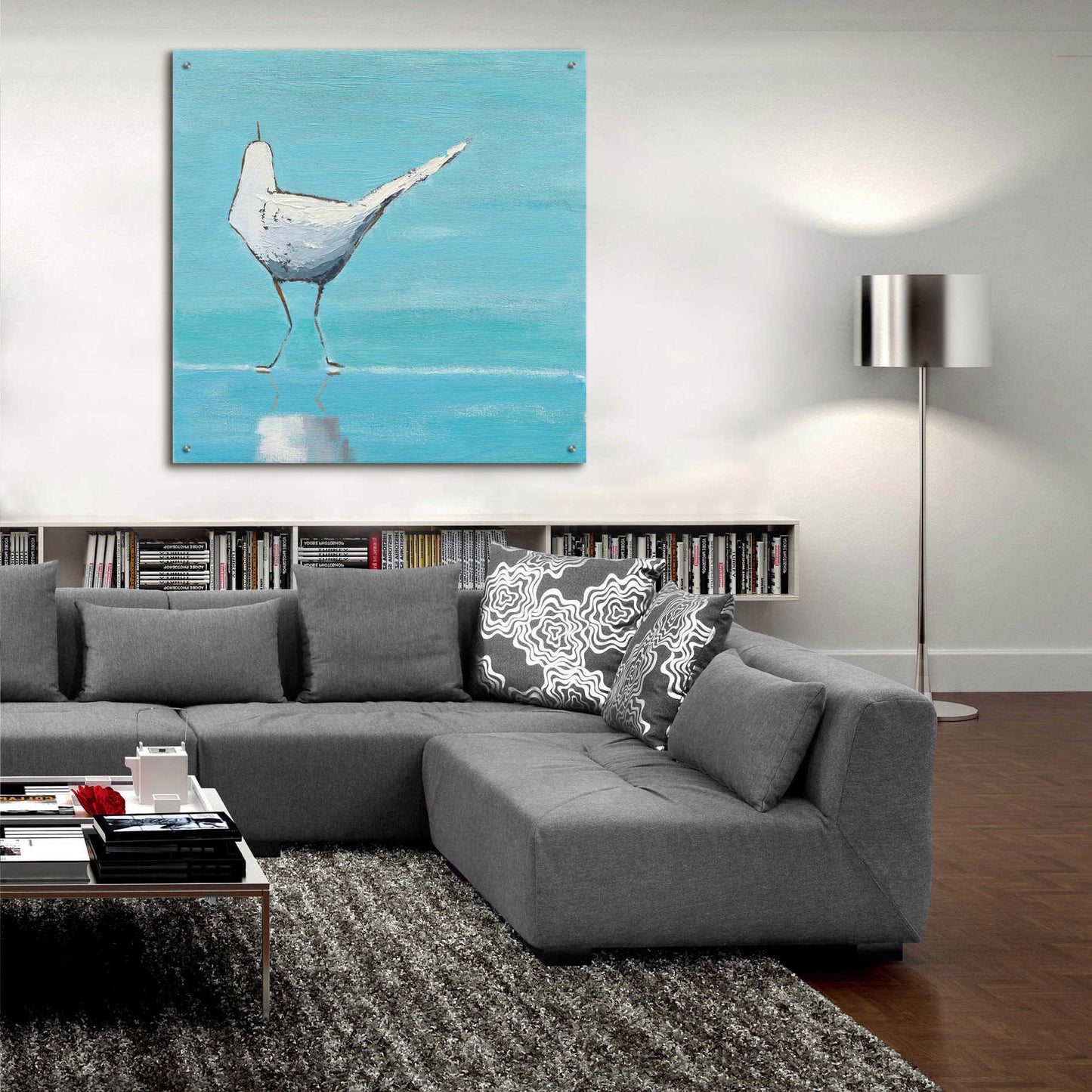 Epic Art 'Egret II' by Phyllis Adams, Acrylic Glass Wall Art,36x36