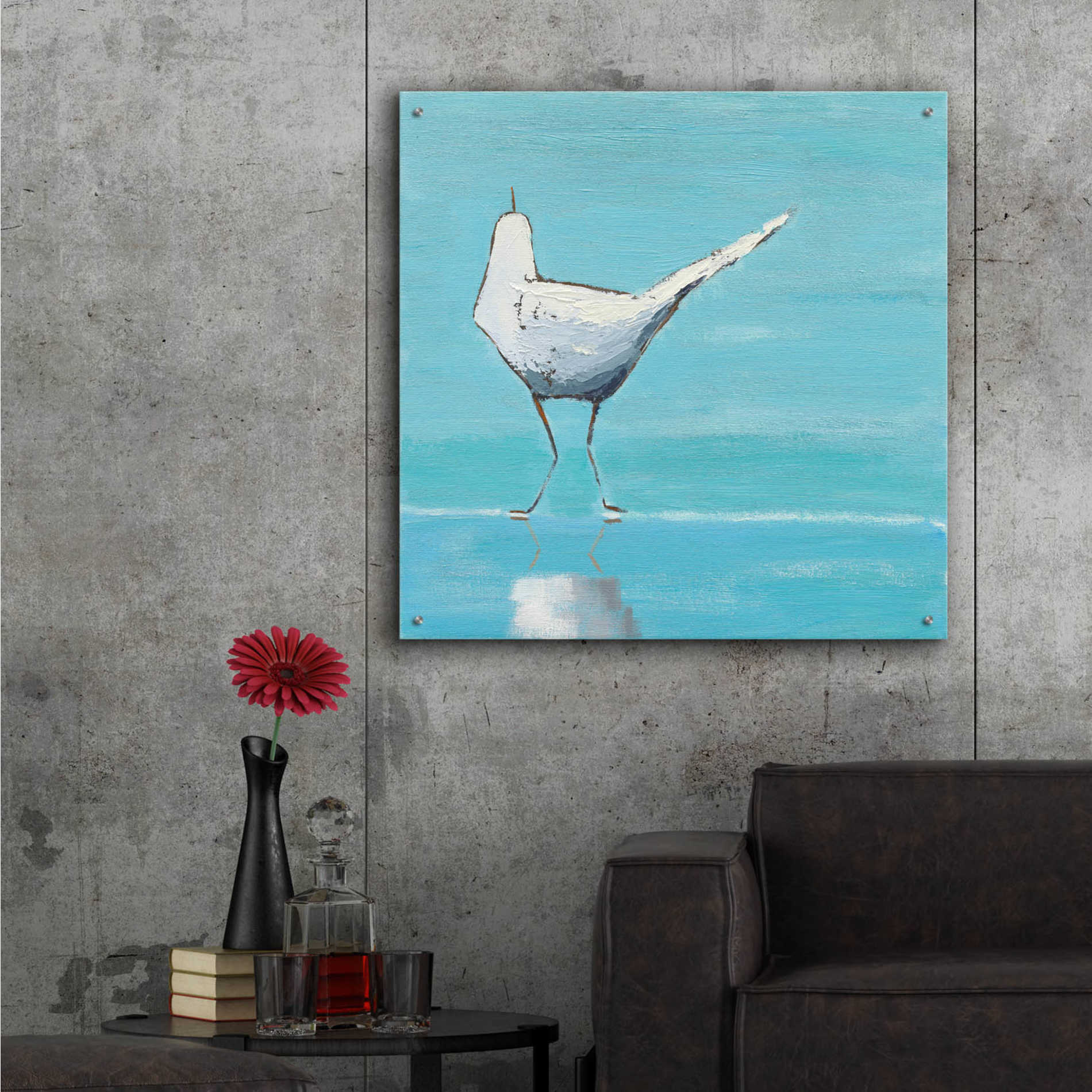 Epic Art 'Egret II' by Phyllis Adams, Acrylic Glass Wall Art,36x36