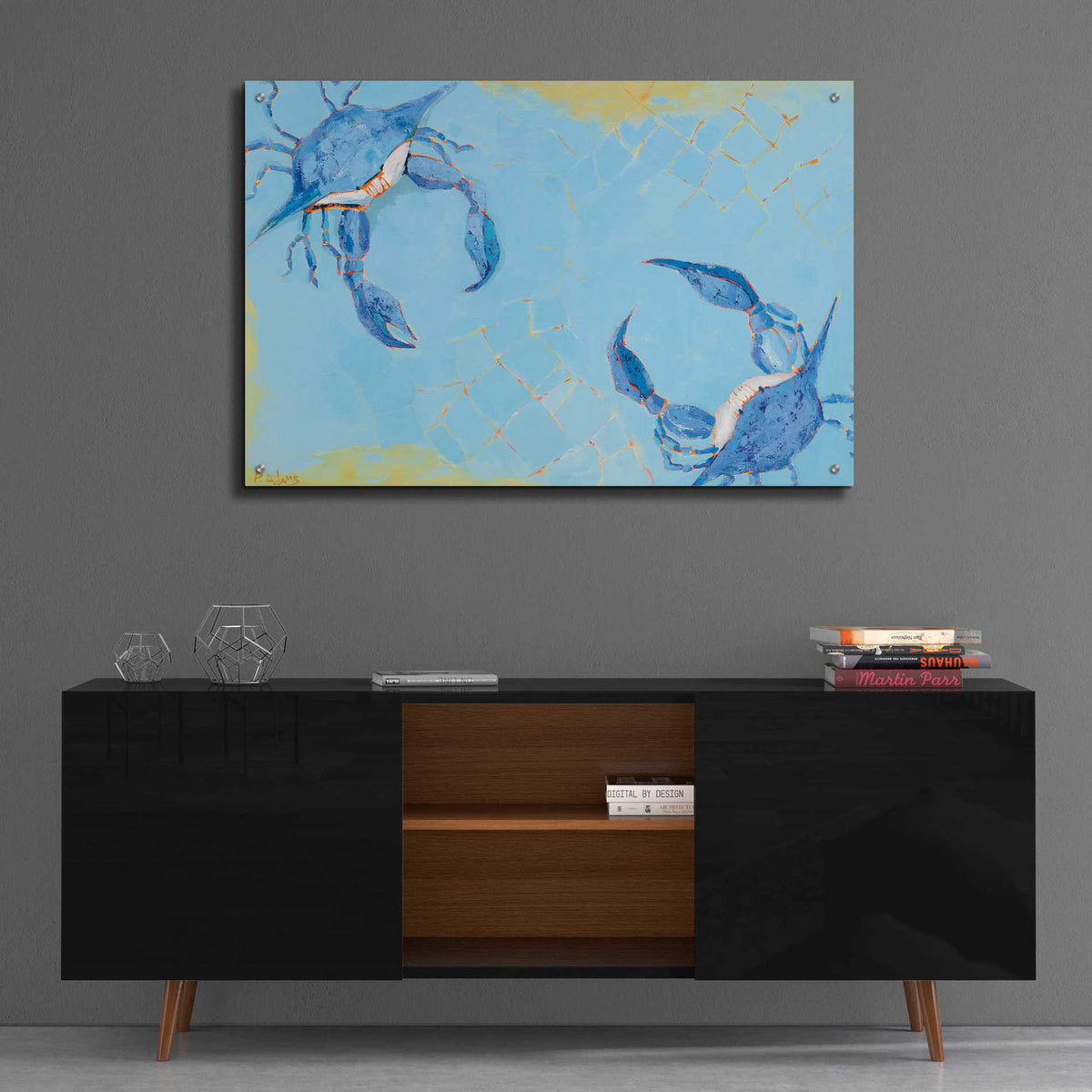 Epic Art 'The Stand Off' by Phyllis Adams, Acrylic Glass Wall Art,36x24