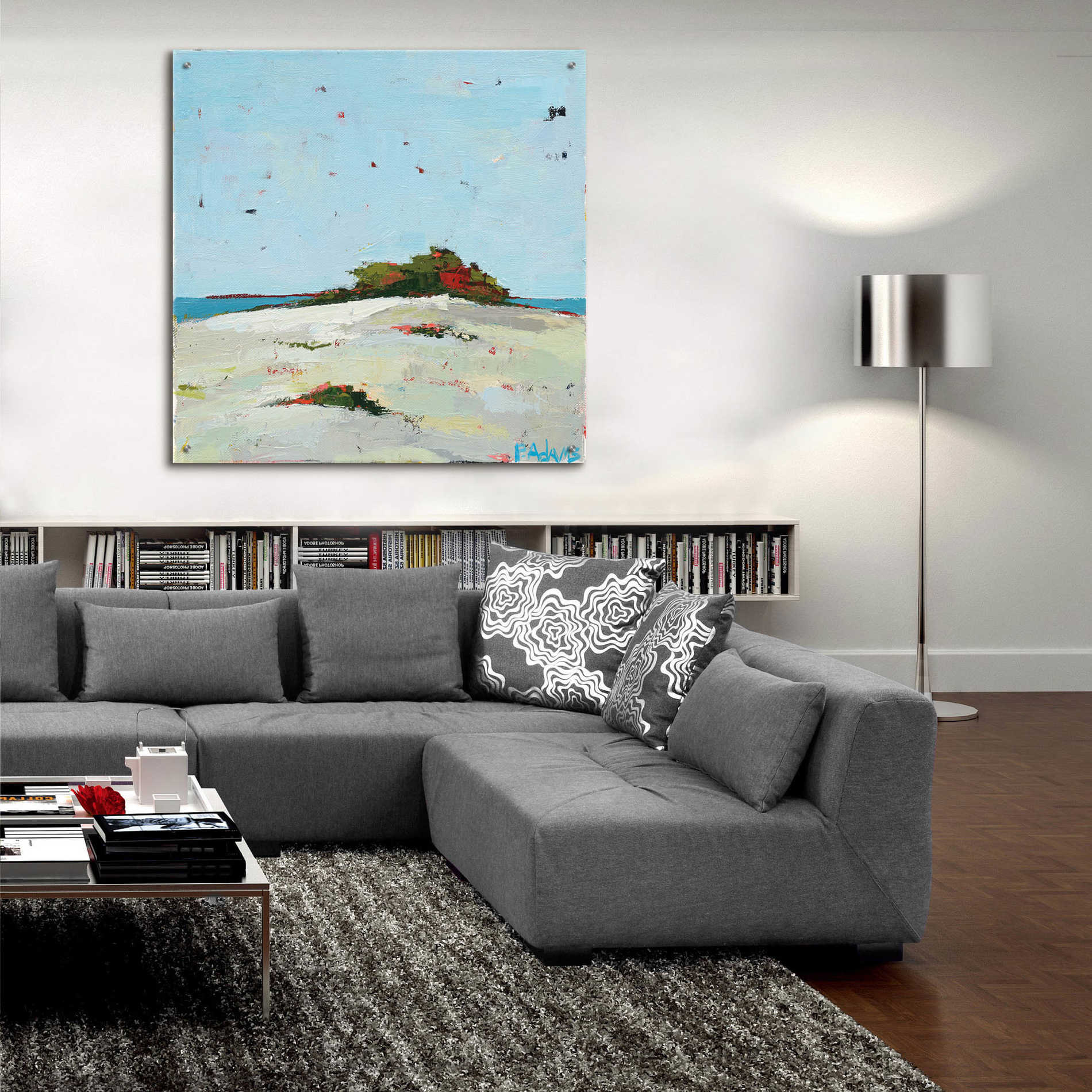 Epic Art 'Fall Dune' by Phyllis Adams, Acrylic Glass Wall Art,36x36