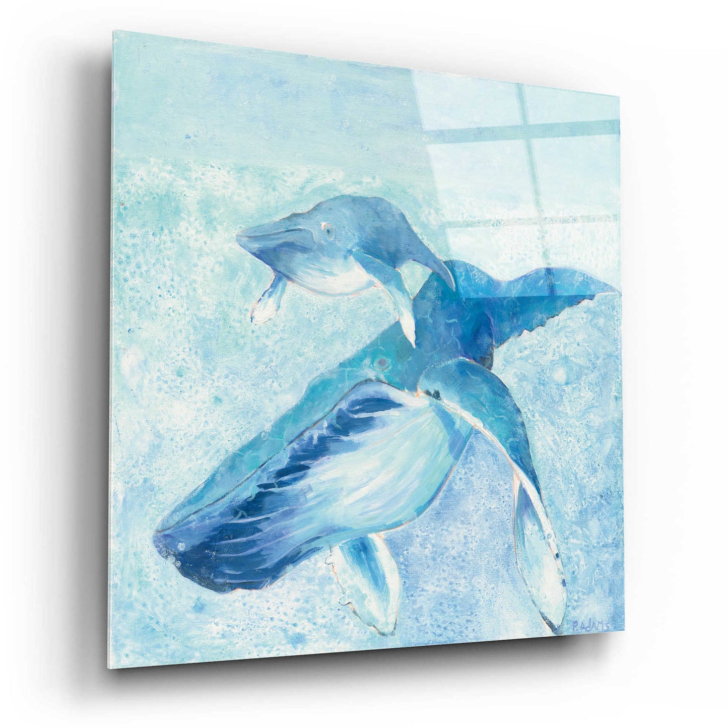 Epic Art 'Blue Mama' by Phyllis Adams, Acrylic Glass Wall Art,12x12