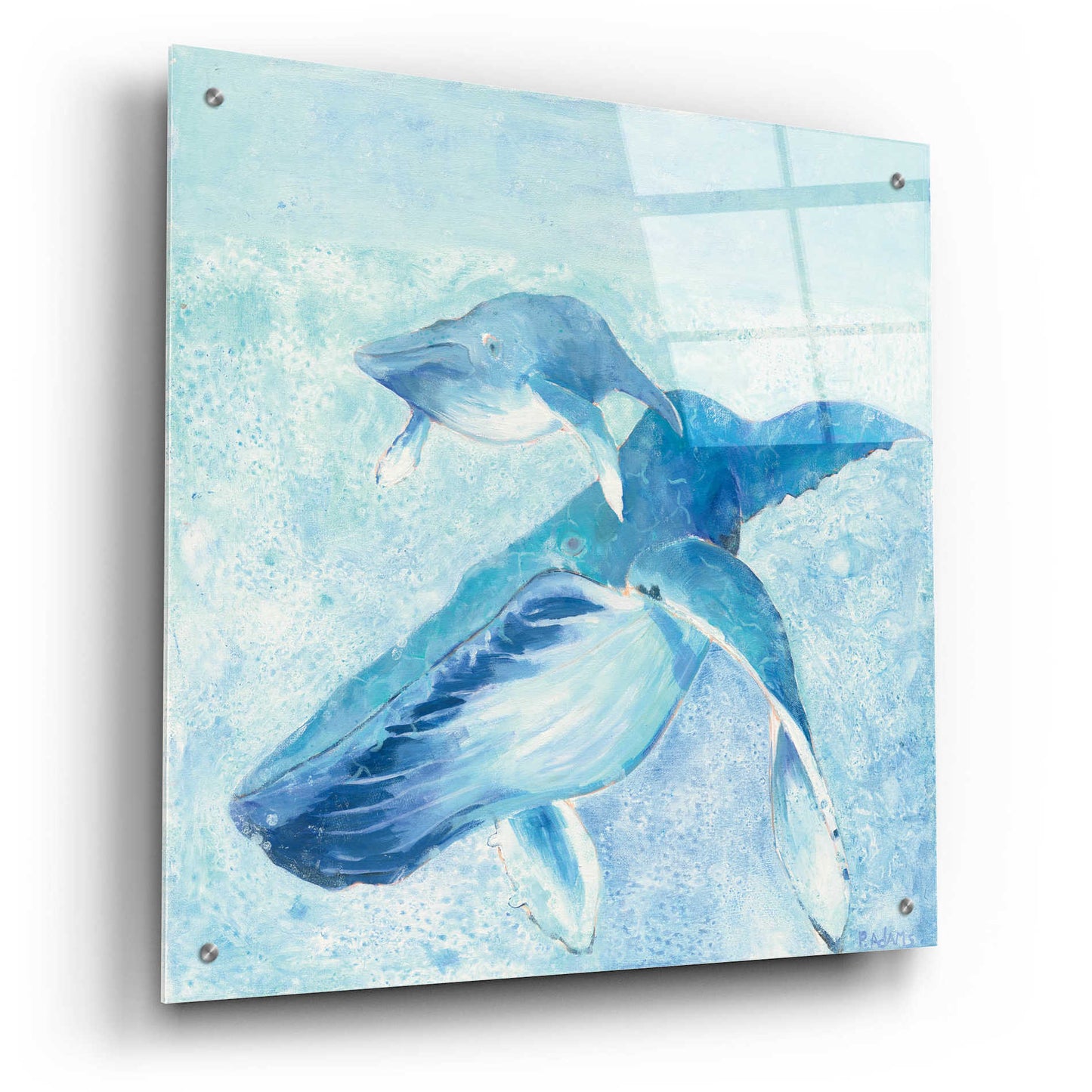 Epic Art 'Blue Mama' by Phyllis Adams, Acrylic Glass Wall Art,24x24