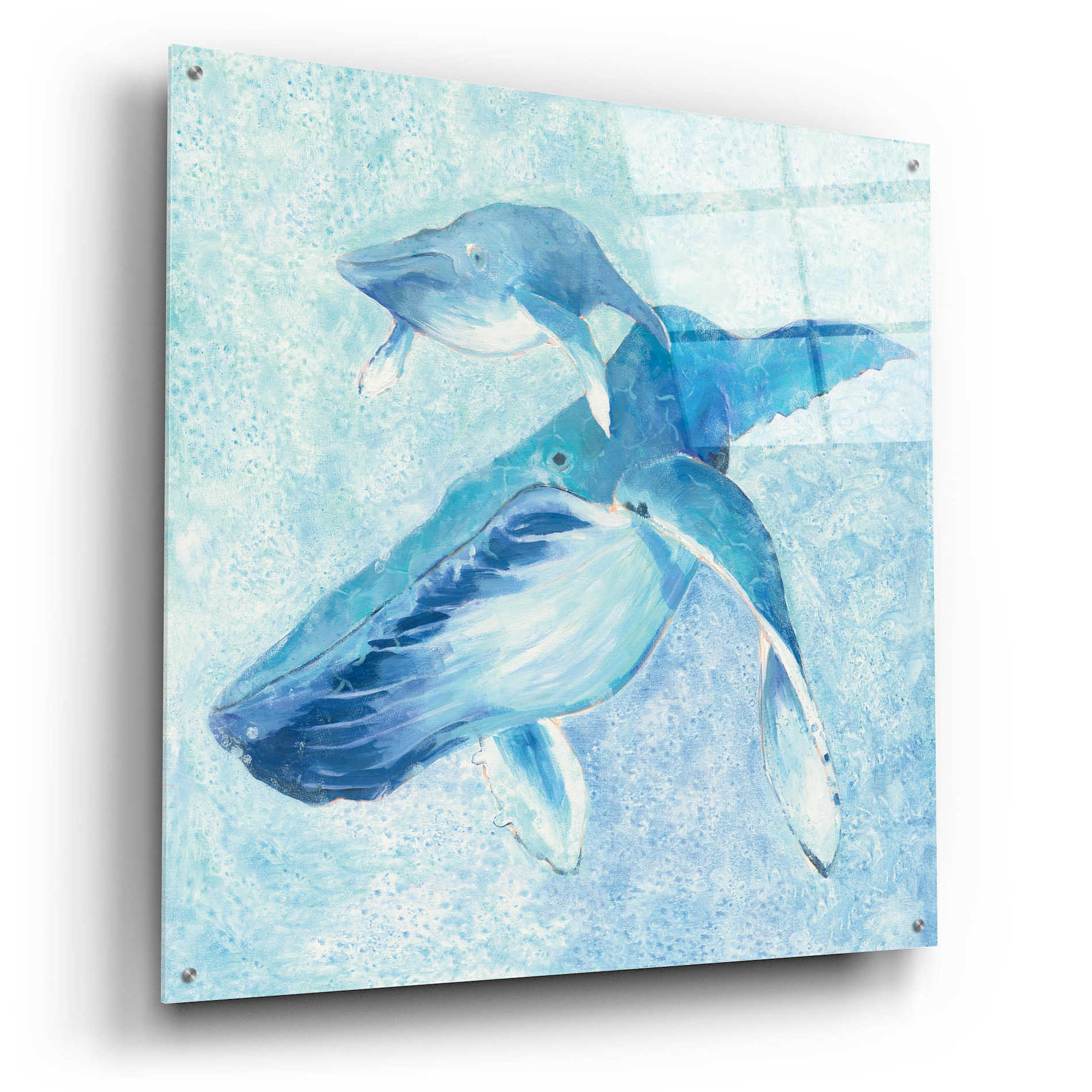 Epic Art 'Blue Mama v2' by Phyllis Adams, Acrylic Glass Wall Art,36x36