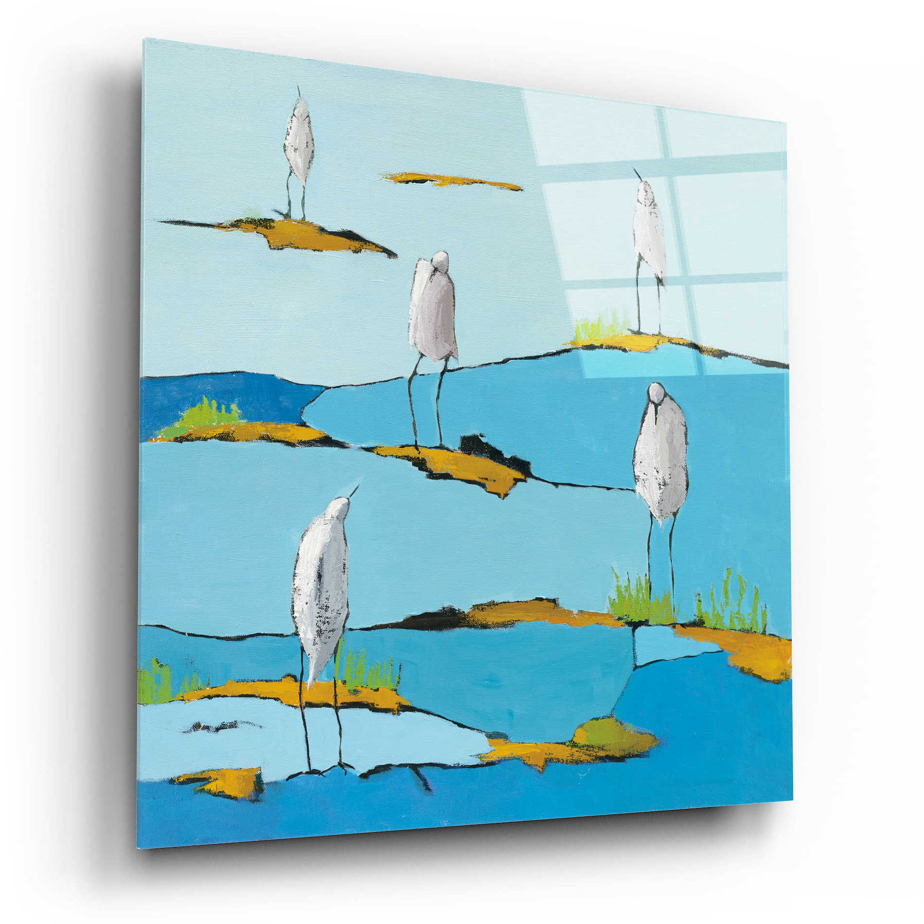 Epic Art 'Beach Bums v2' by Phyllis Adams, Acrylic Glass Wall Art,12x12