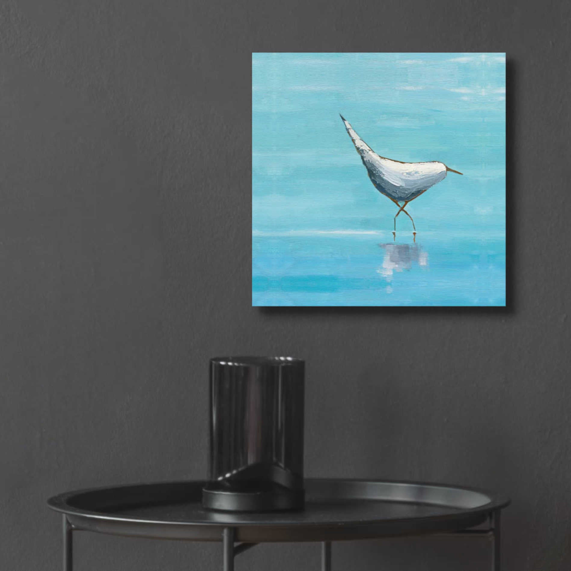 Epic Art 'Egret I Bright' by Phyllis Adams, Acrylic Glass Wall Art,12x12