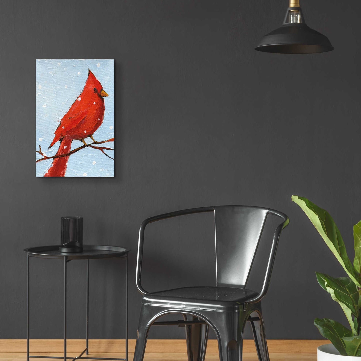 Epic Art 'Cardinal I' by Phyllis Adams, Acrylic Glass Wall Art,16x24