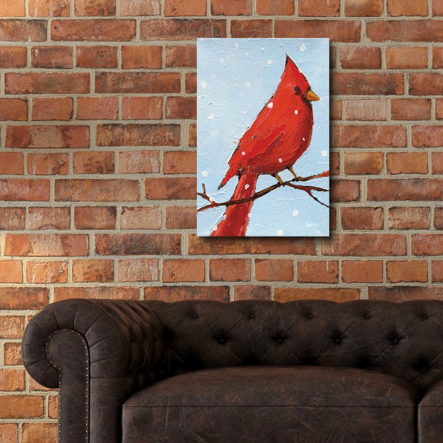 Epic Art 'Cardinal I' by Phyllis Adams, Acrylic Glass Wall Art,16x24