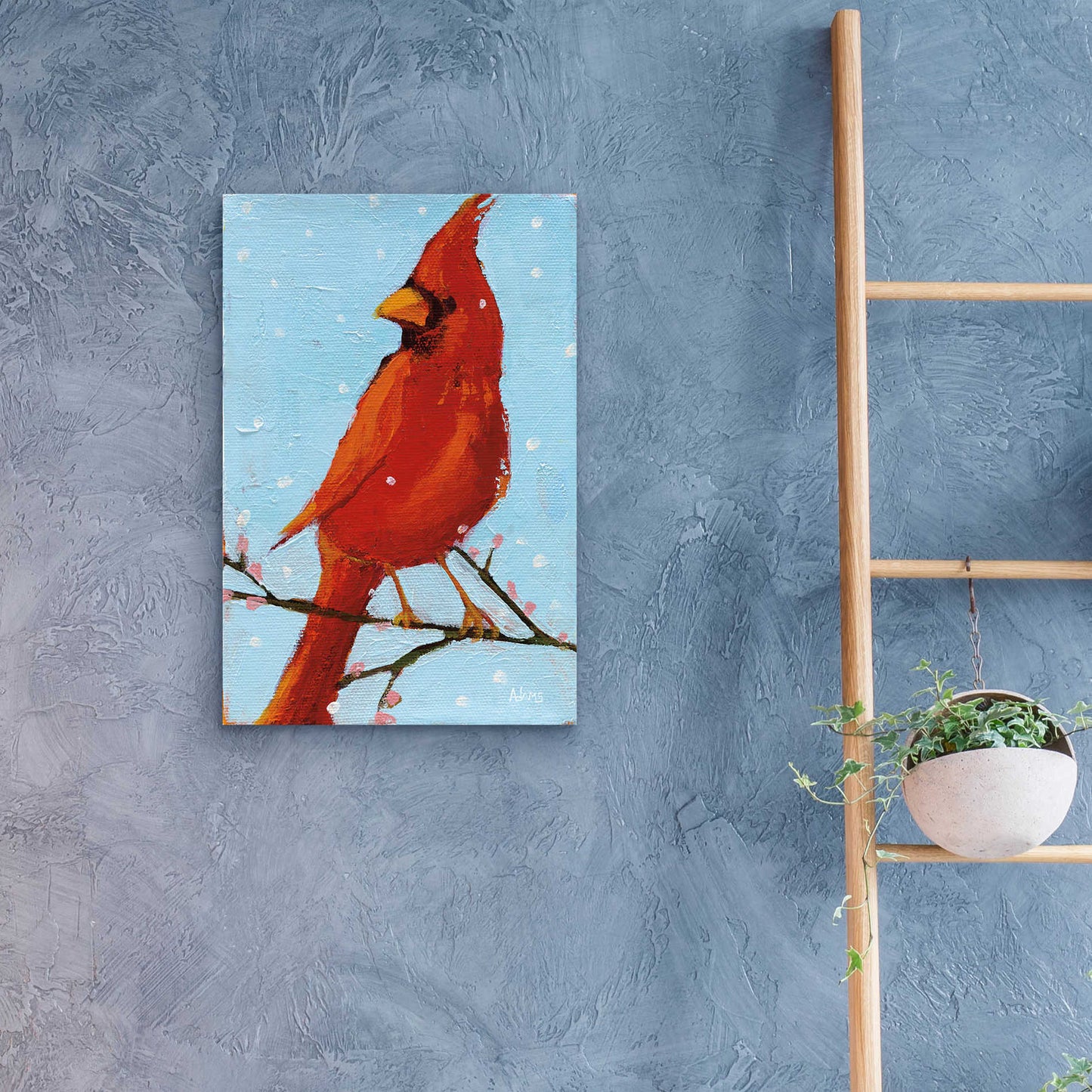 Epic Art 'Cardinal II' by Phyllis Adams, Acrylic Glass Wall Art,16x24