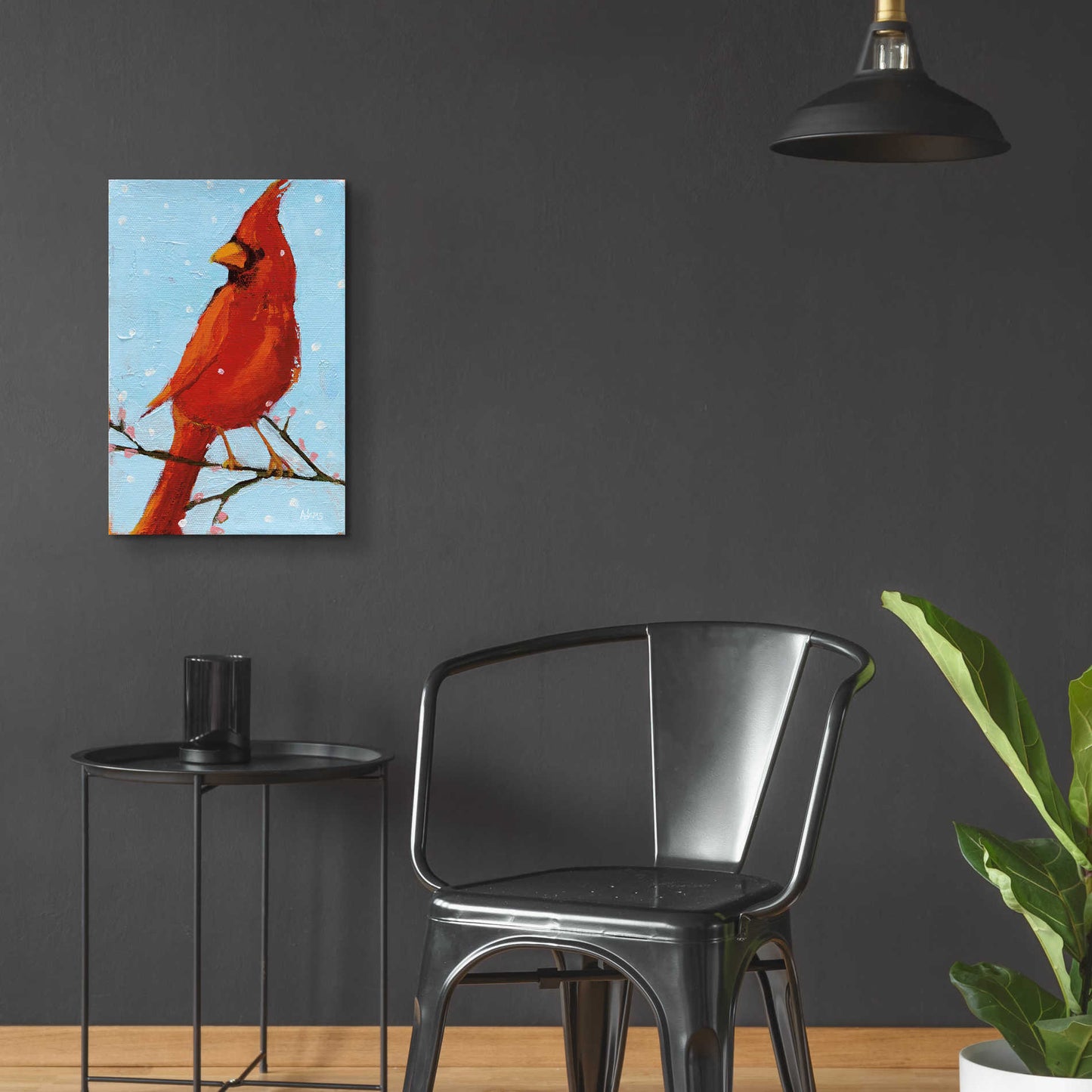 Epic Art 'Cardinal II' by Phyllis Adams, Acrylic Glass Wall Art,16x24