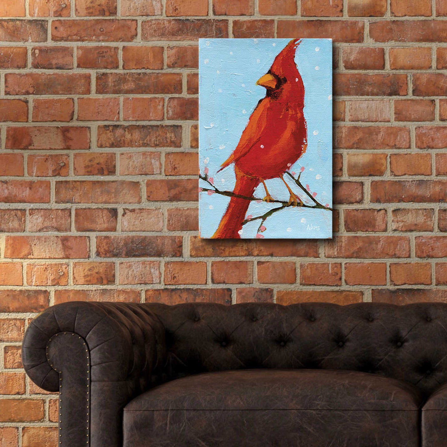 Epic Art 'Cardinal II' by Phyllis Adams, Acrylic Glass Wall Art,16x24