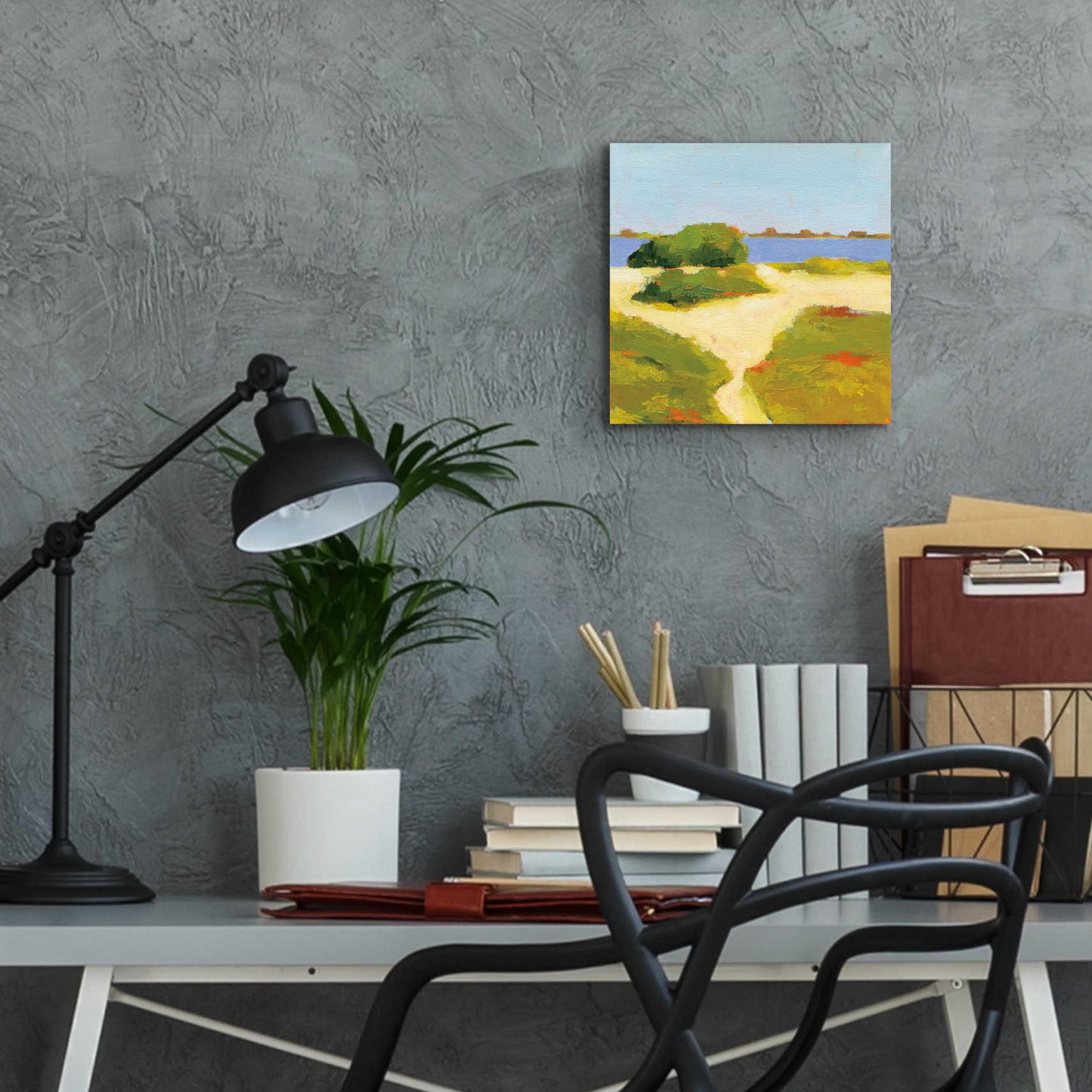 Epic Art 'Path to the Beach' by Phyllis Adams, Acrylic Glass Wall Art,12x12