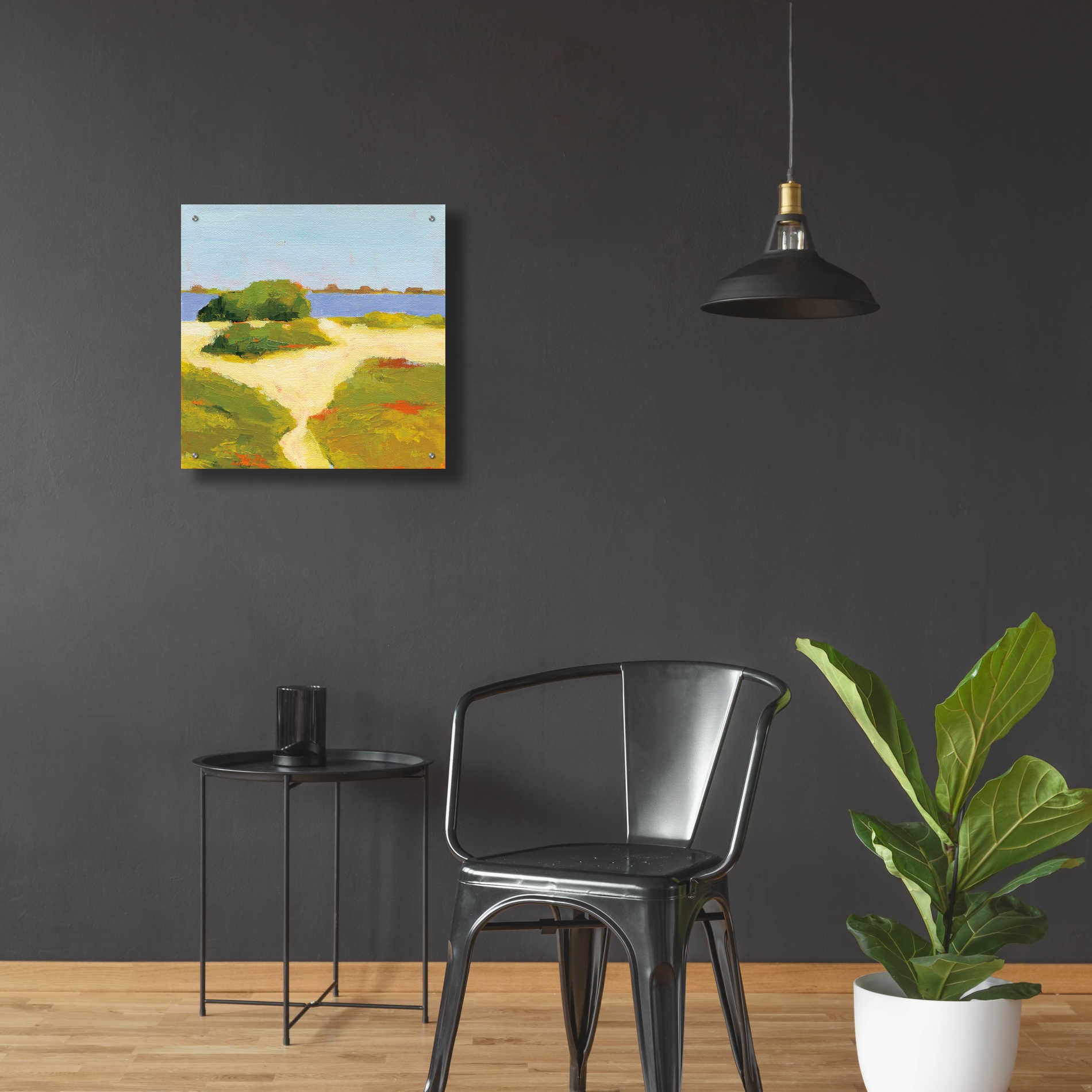 Epic Art 'Path to the Beach' by Phyllis Adams, Acrylic Glass Wall Art,24x24