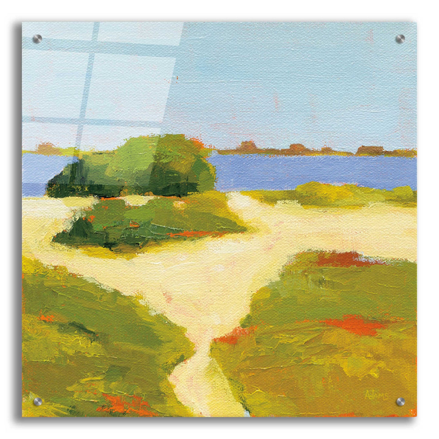 Epic Art 'Path to the Beach' by Phyllis Adams, Acrylic Glass Wall Art,24x24