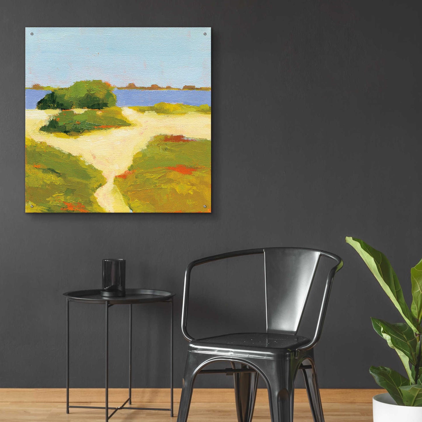 Epic Art 'Path to the Beach' by Phyllis Adams, Acrylic Glass Wall Art,36x36