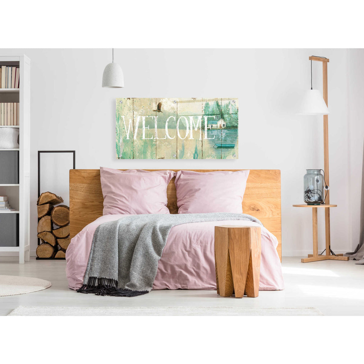 Epic Art 'Waterside Lodge III' by Daphne Brissonnet, Acrylic Glass Wall Art,48x24