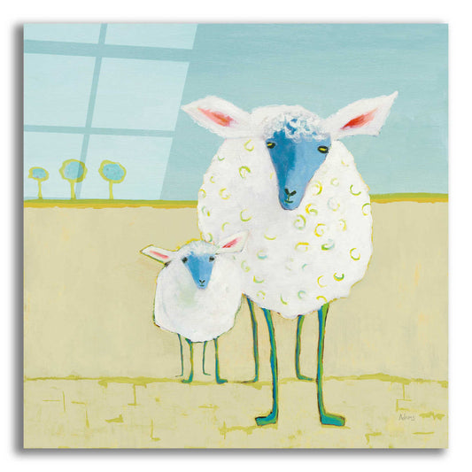 Epic Art 'Colorful Sheep' by Phyllis Adams, Acrylic Glass Wall Art