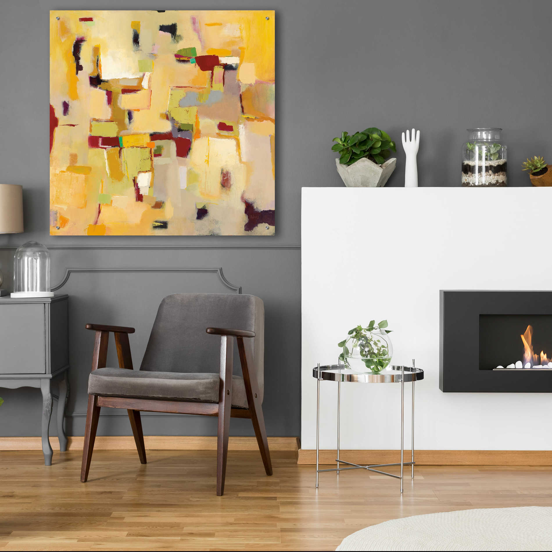 Epic Art 'Autumn Glow' by Phyllis Adams, Acrylic Glass Wall Art,36x36