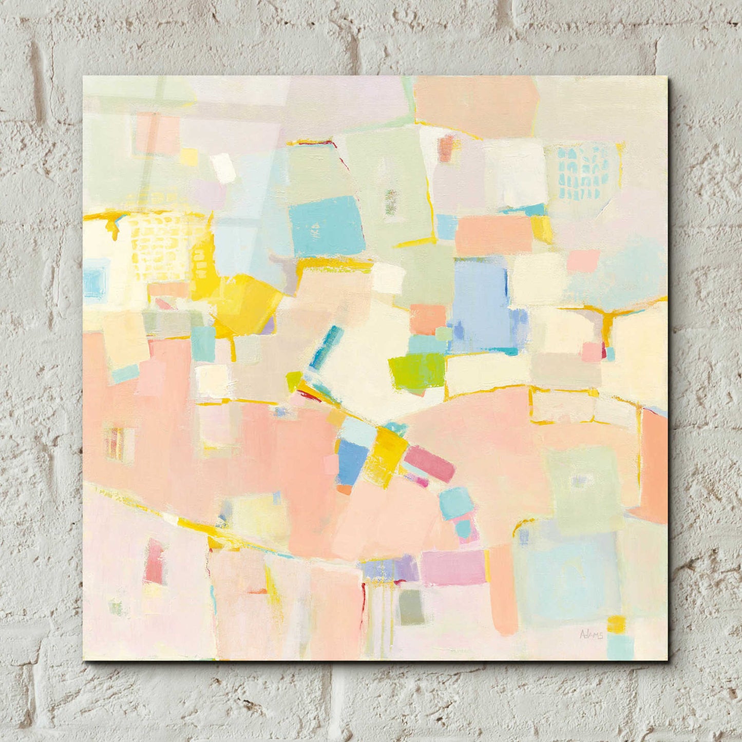 Epic Art 'Block Party' by Phyllis Adams, Acrylic Glass Wall Art,12x12