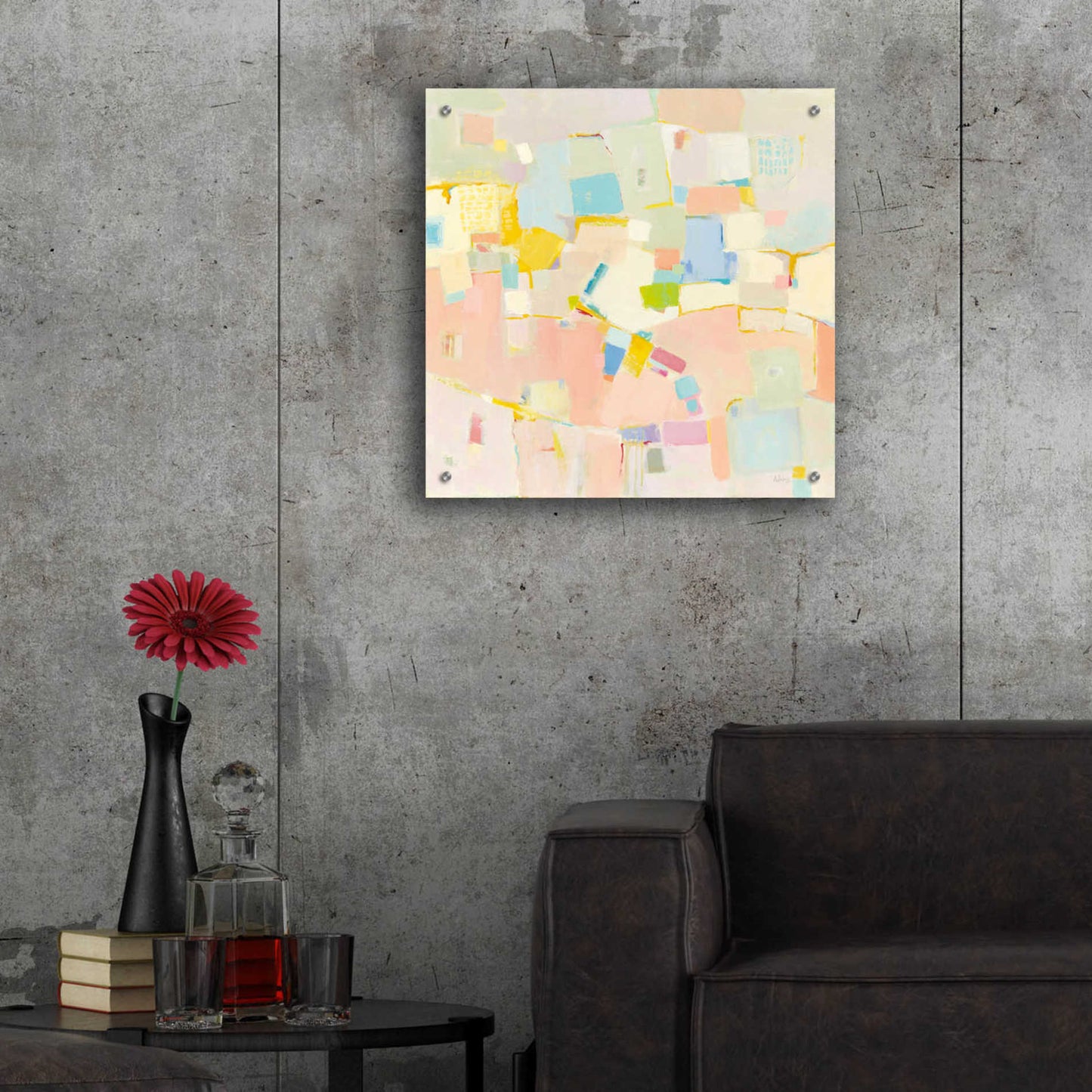 Epic Art 'Block Party' by Phyllis Adams, Acrylic Glass Wall Art,24x24