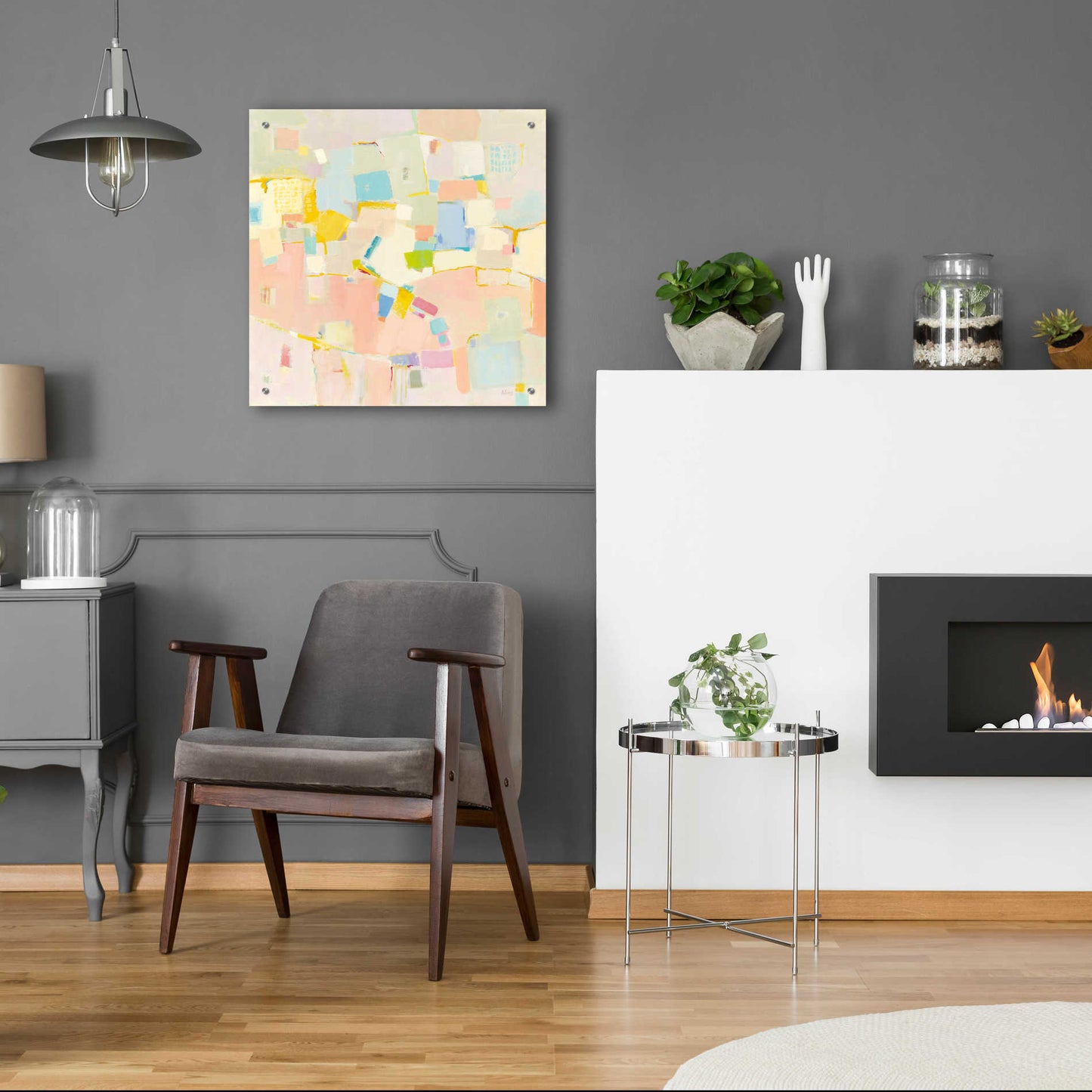 Epic Art 'Block Party' by Phyllis Adams, Acrylic Glass Wall Art,24x24