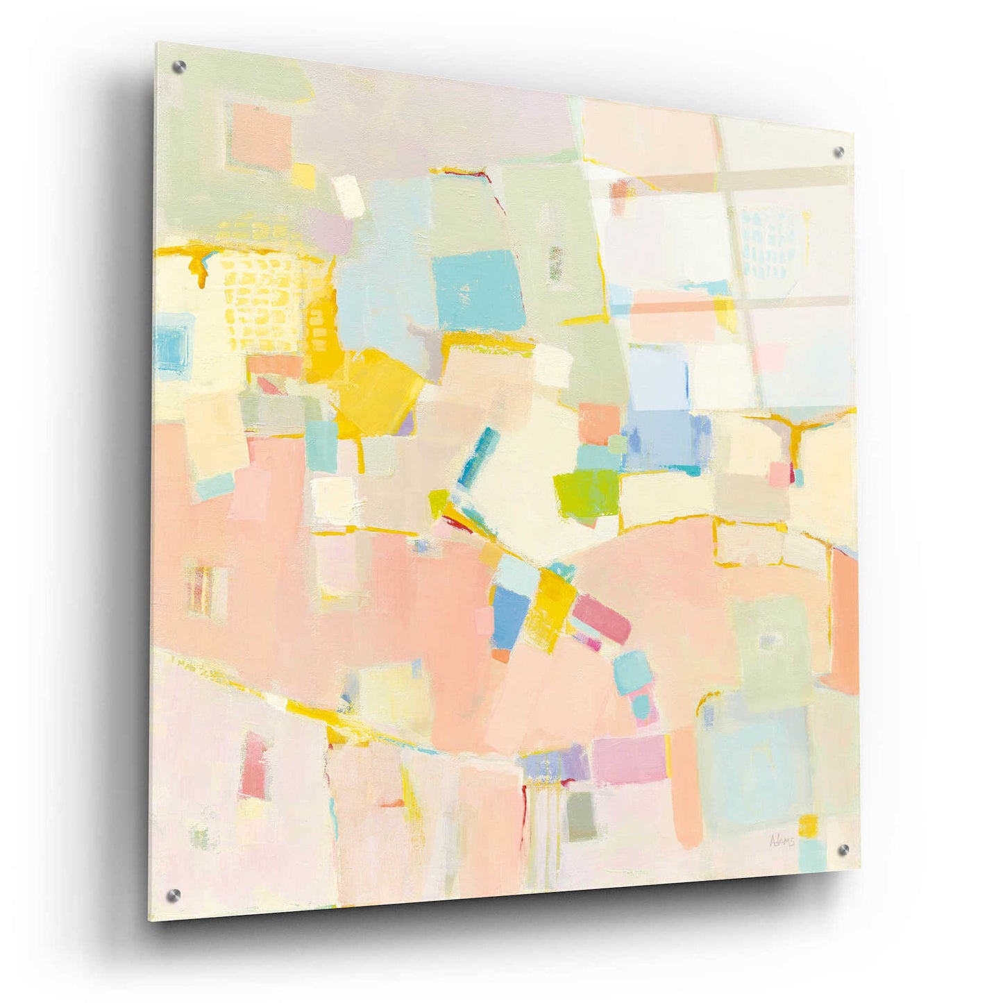 Epic Art 'Block Party' by Phyllis Adams, Acrylic Glass Wall Art,36x36