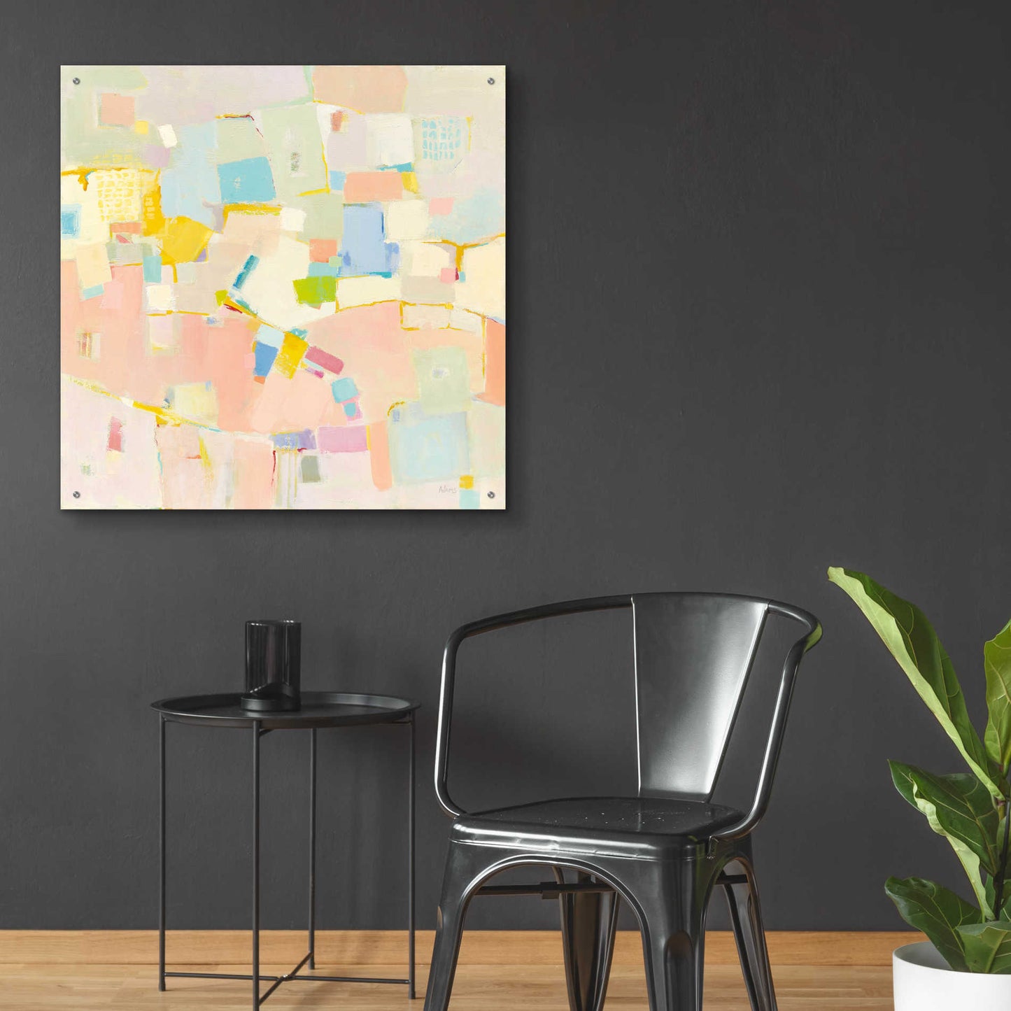 Epic Art 'Block Party' by Phyllis Adams, Acrylic Glass Wall Art,36x36