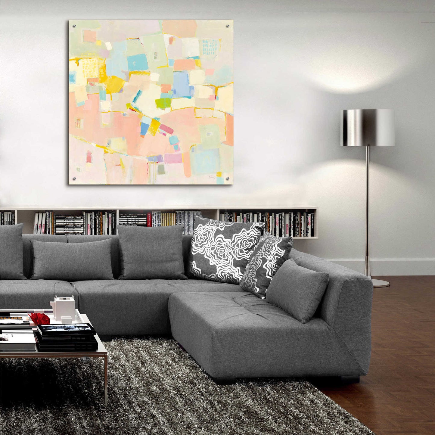 Epic Art 'Block Party' by Phyllis Adams, Acrylic Glass Wall Art,36x36