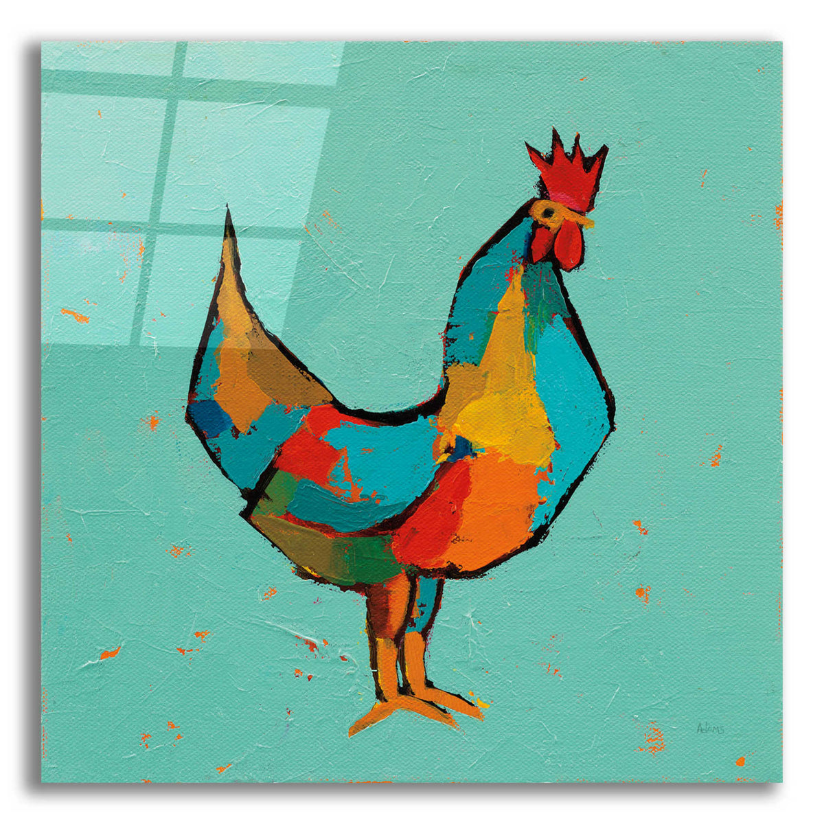 Epic Art 'The Strutter' by Phyllis Adams, Acrylic Glass Wall Art