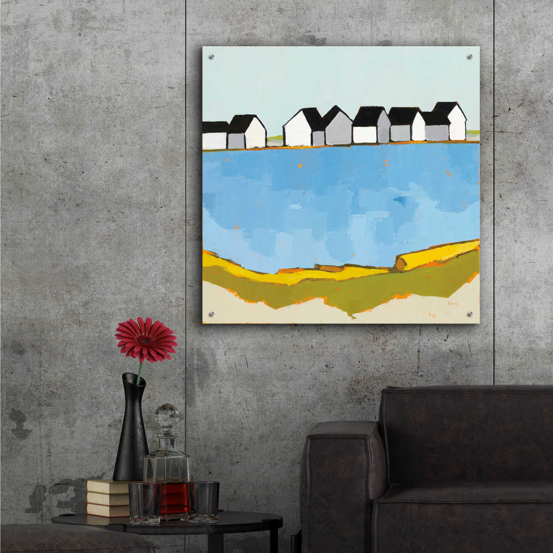 Epic Art 'A Summer's Day' by Phyllis Adams, Acrylic Glass Wall Art,36x36