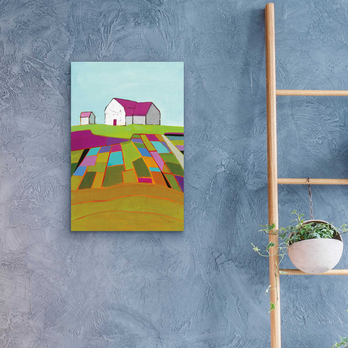 Epic Art 'Field of Dreams' by Phyllis Adams, Acrylic Glass Wall Art,16x24