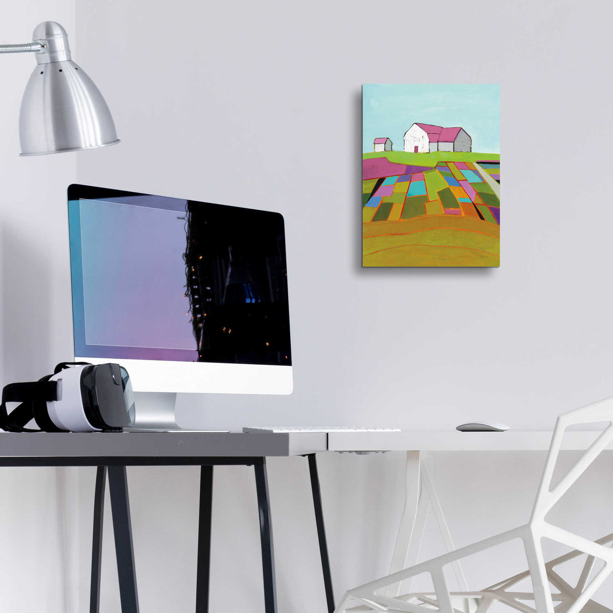 Epic Art 'Field of Dreams Light' by Phyllis Adams, Acrylic Glass Wall Art,12x16