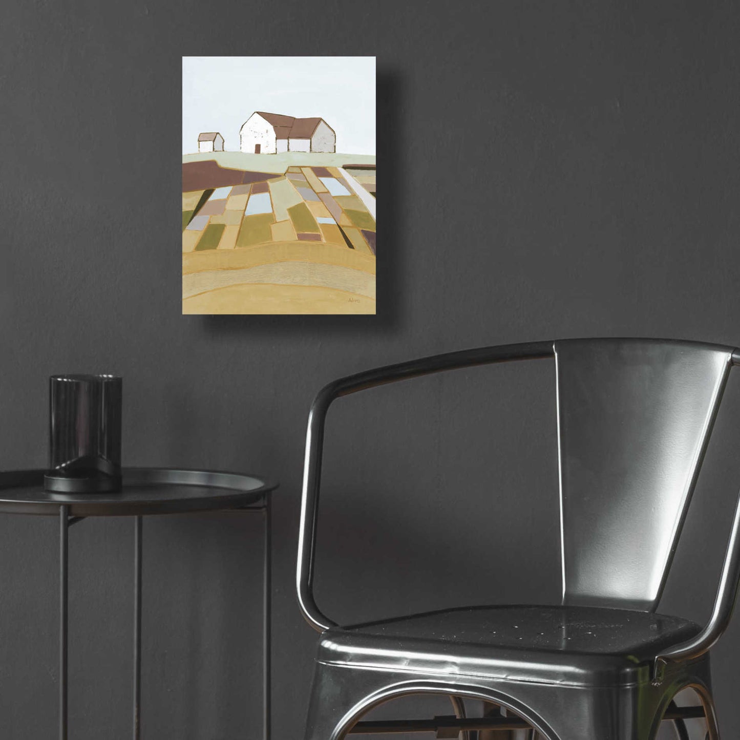 Epic Art 'Field of Dreams Neutral' by Phyllis Adams, Acrylic Glass Wall Art,12x16