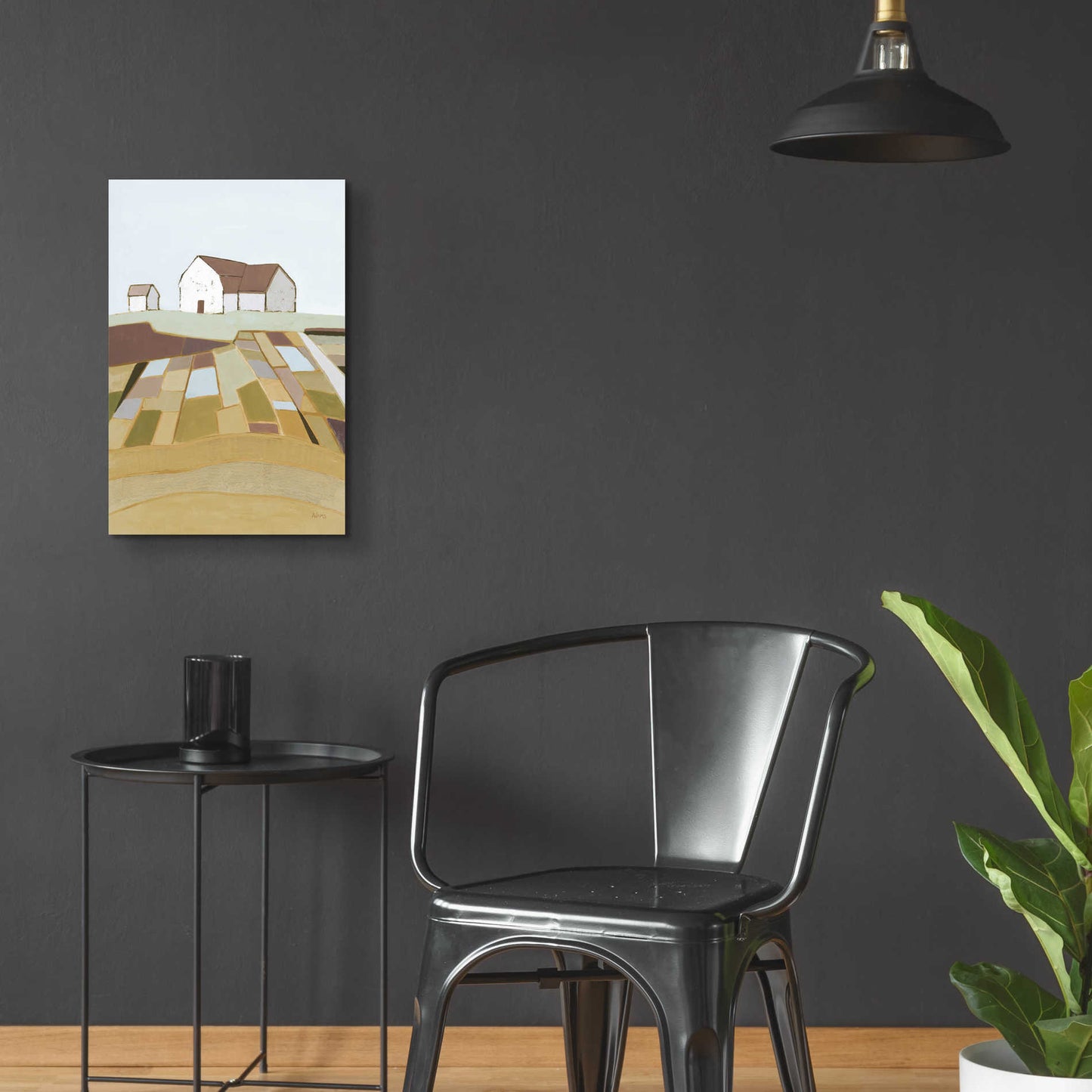Epic Art 'Field of Dreams Neutral' by Phyllis Adams, Acrylic Glass Wall Art,16x24