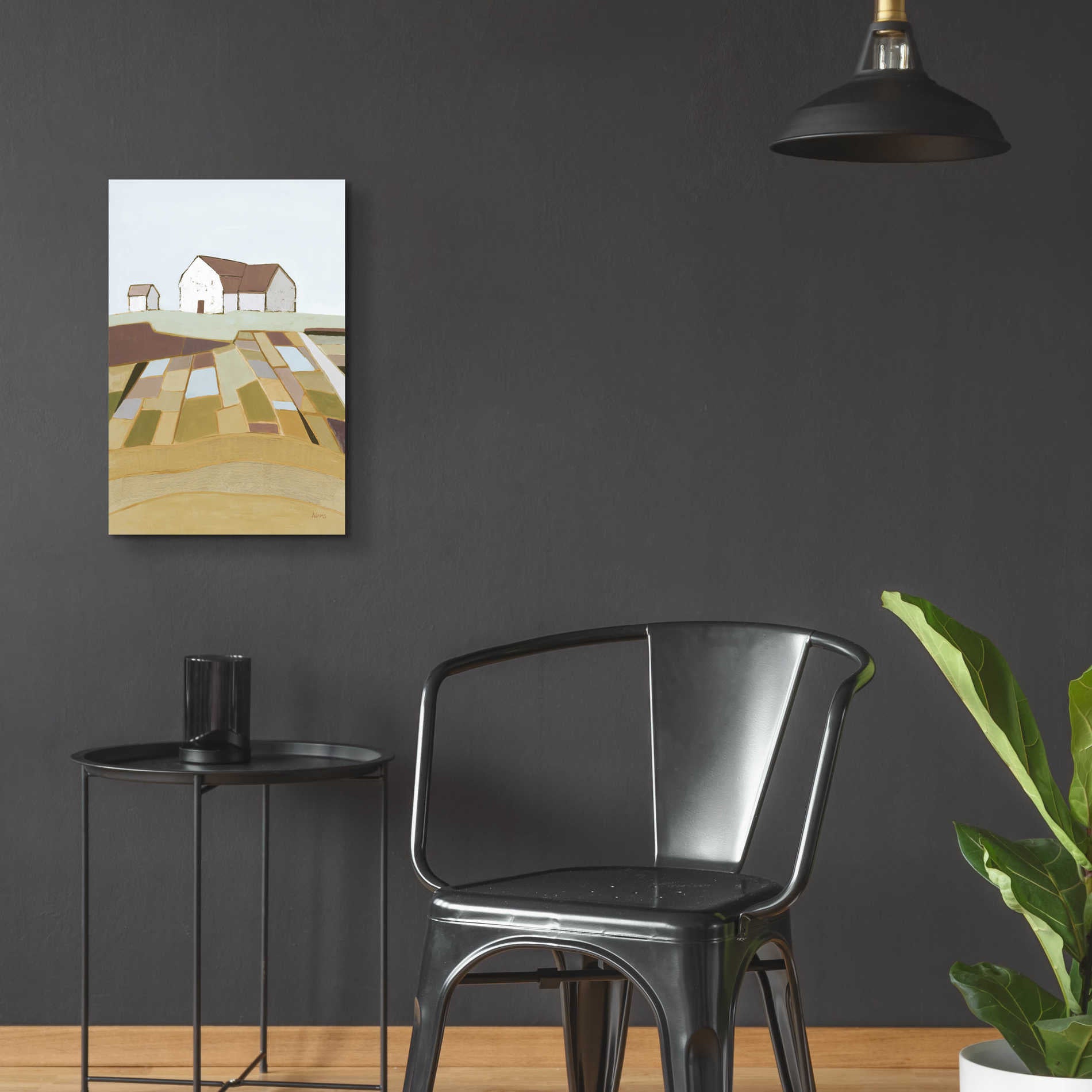 Epic Art 'Field of Dreams Neutral' by Phyllis Adams, Acrylic Glass Wall Art,16x24
