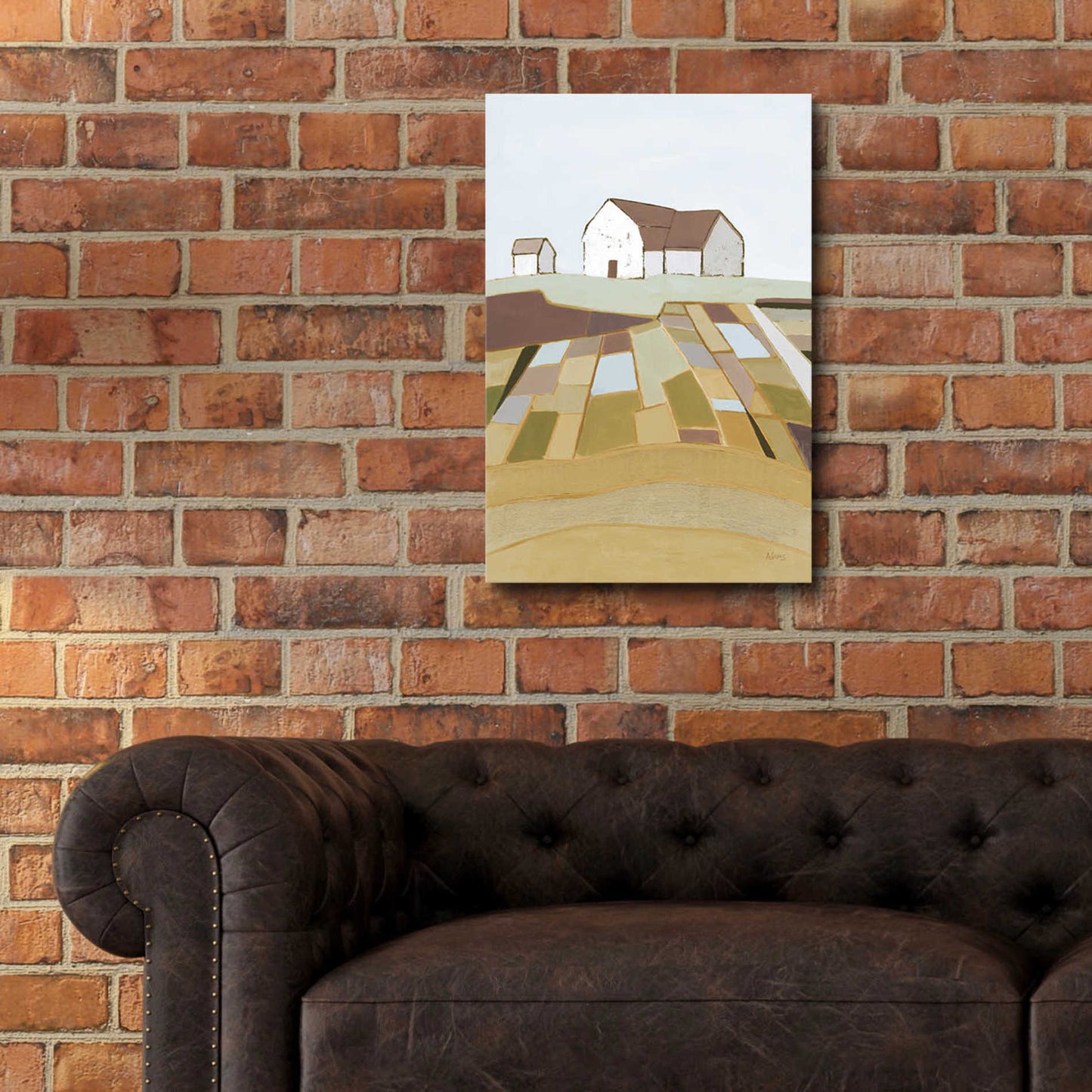 Epic Art 'Field of Dreams Neutral' by Phyllis Adams, Acrylic Glass Wall Art,16x24
