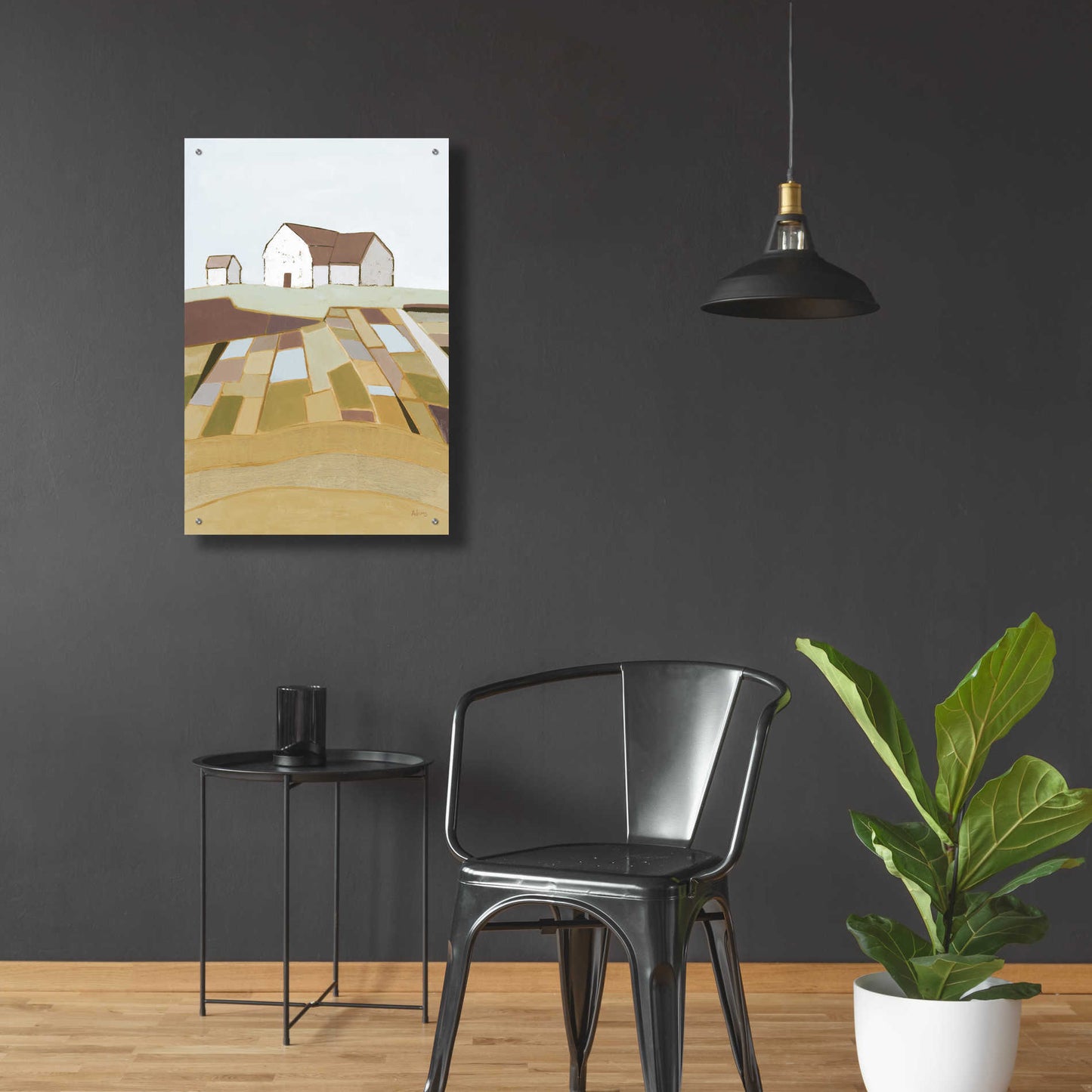 Epic Art 'Field of Dreams Neutral' by Phyllis Adams, Acrylic Glass Wall Art,24x36