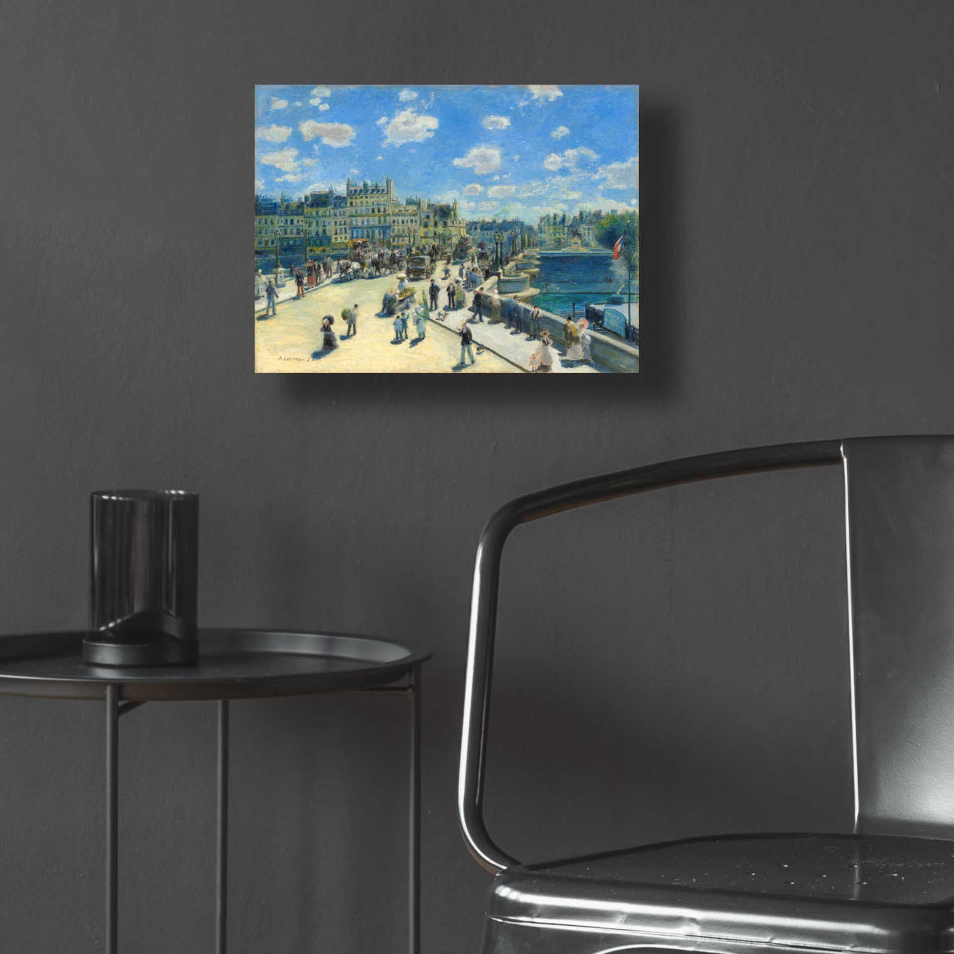 Epic Art 'Pont Neuf' by Pierre-Auguste Renoir,  Acrylic Glass Wall Art,16x12