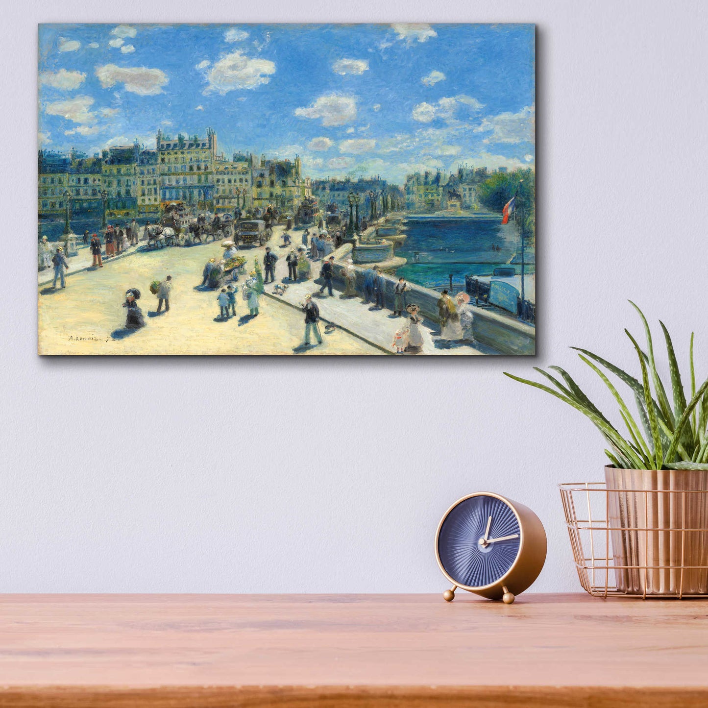 Epic Art 'Pont Neuf' by Pierre-Auguste Renoir,  Acrylic Glass Wall Art,16x12