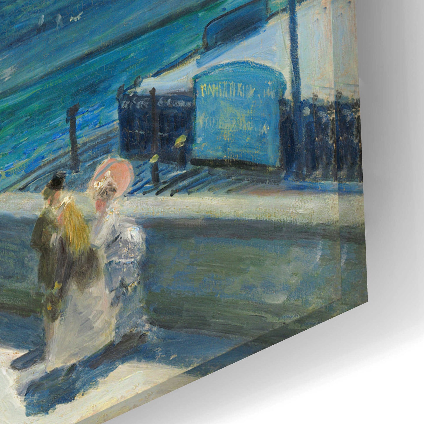 Epic Art 'Pont Neuf' by Pierre-Auguste Renoir,  Acrylic Glass Wall Art,24x16